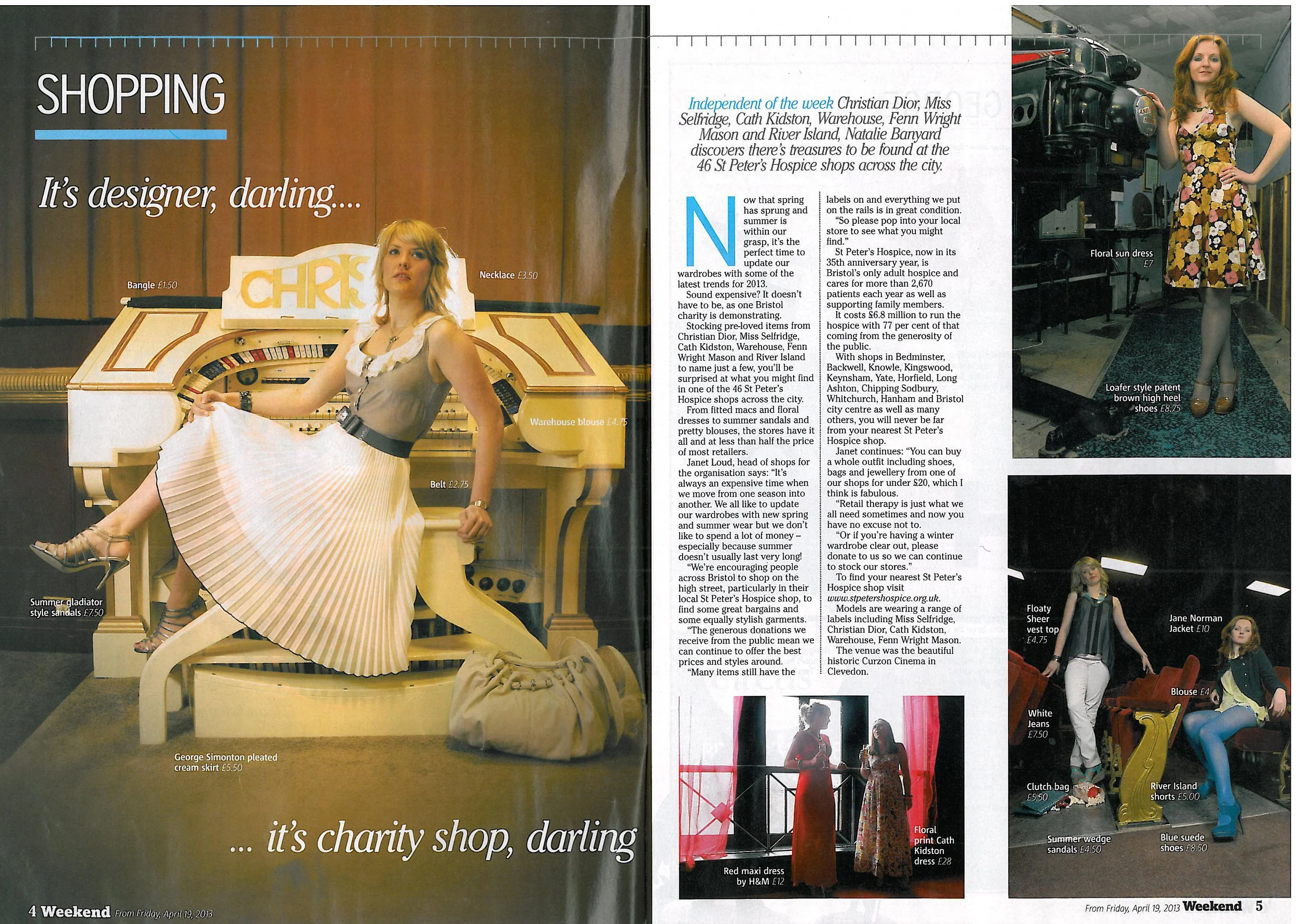 Bristol Post Weekend Magazine Coverage 19th April 2013