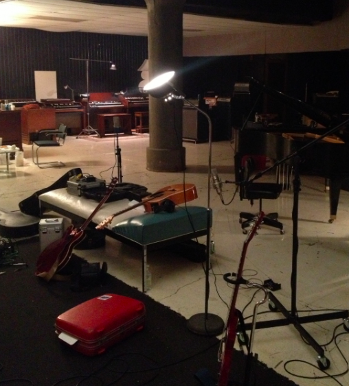 Queensize Studios during Pink Eagles session