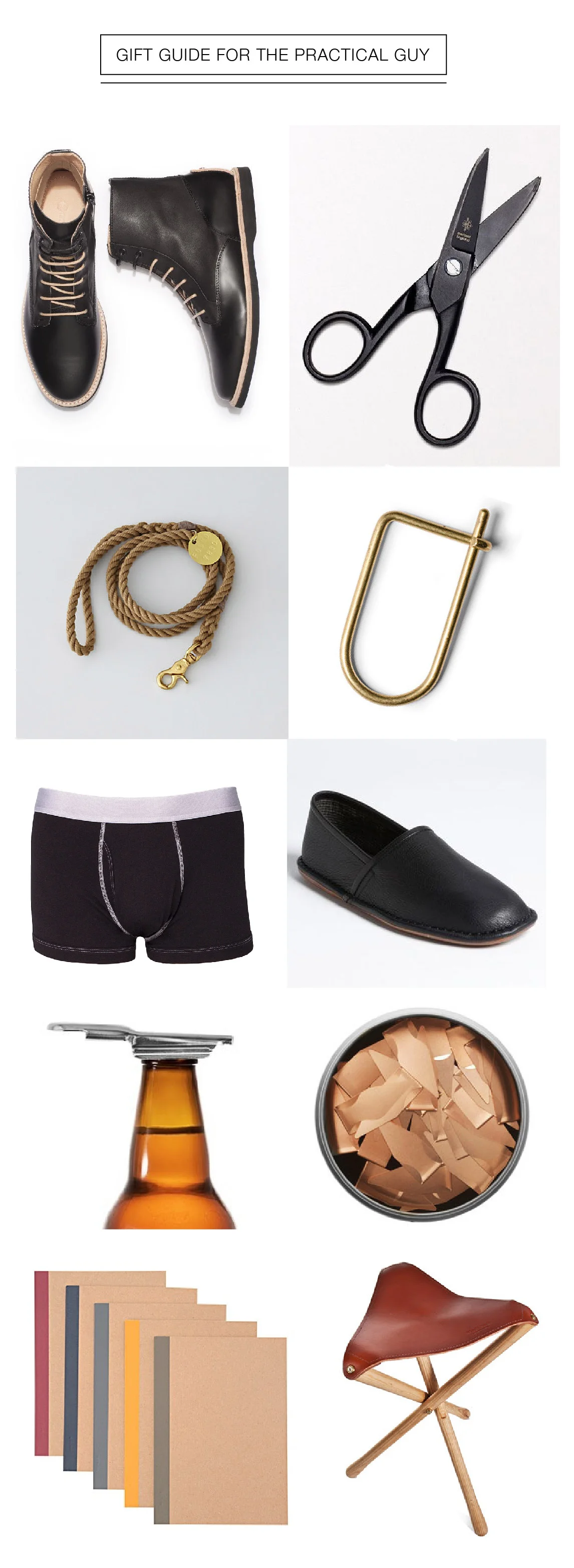 gift guide for design guys, practical guy gifts