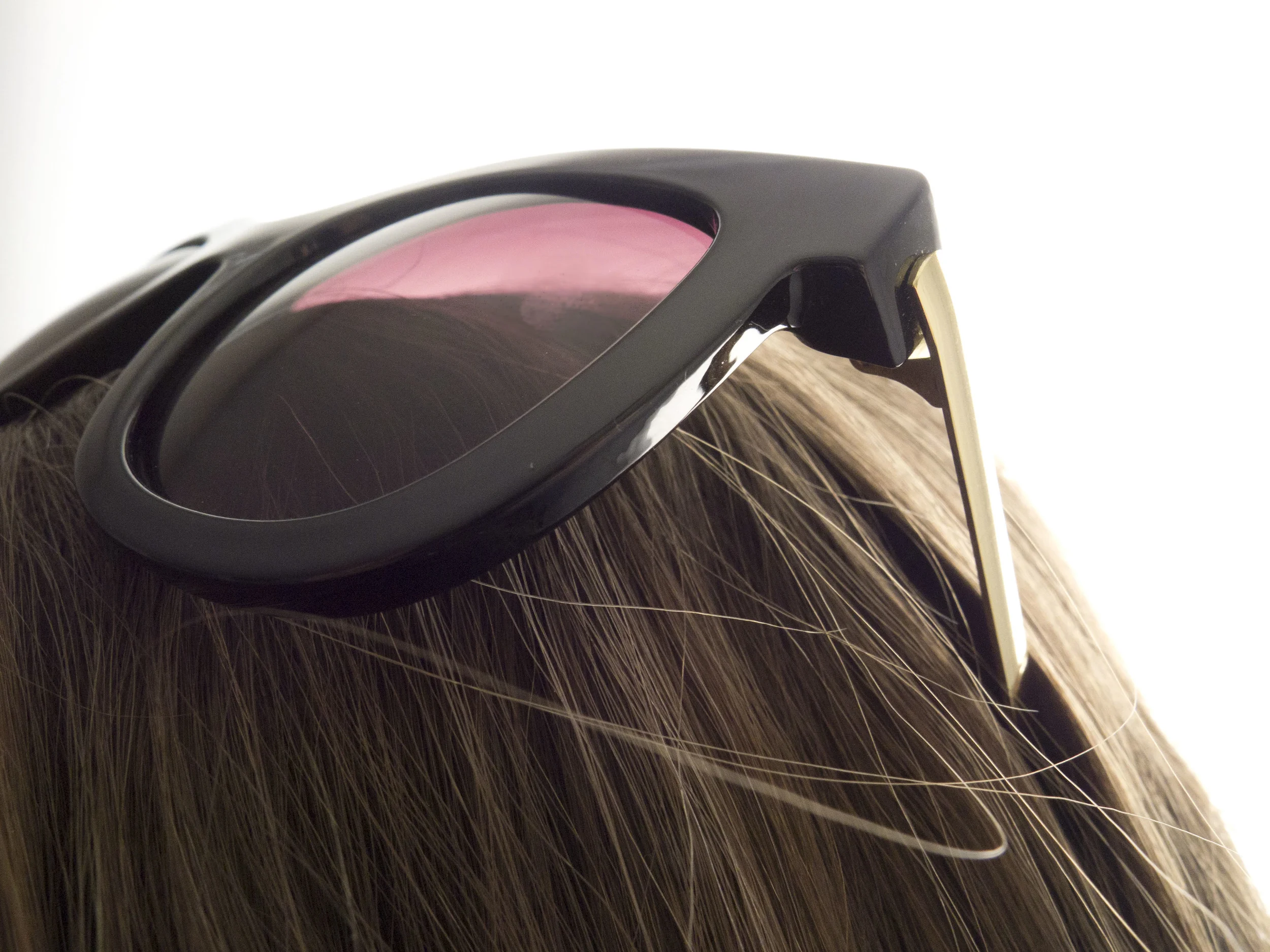 moorea seal audrey glasses, black classic frames with gold
