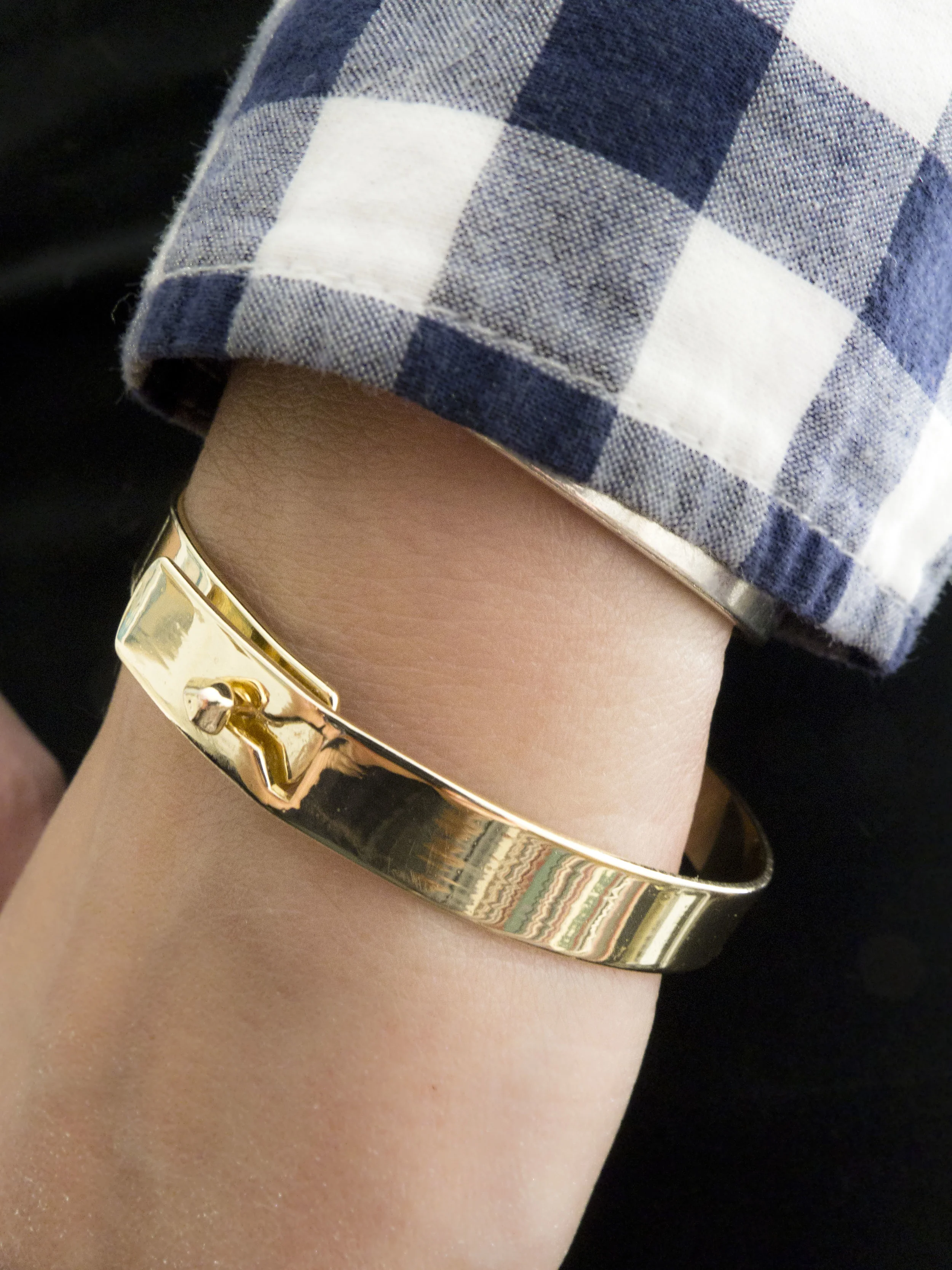 moorea seal gold peg simple bracelet 