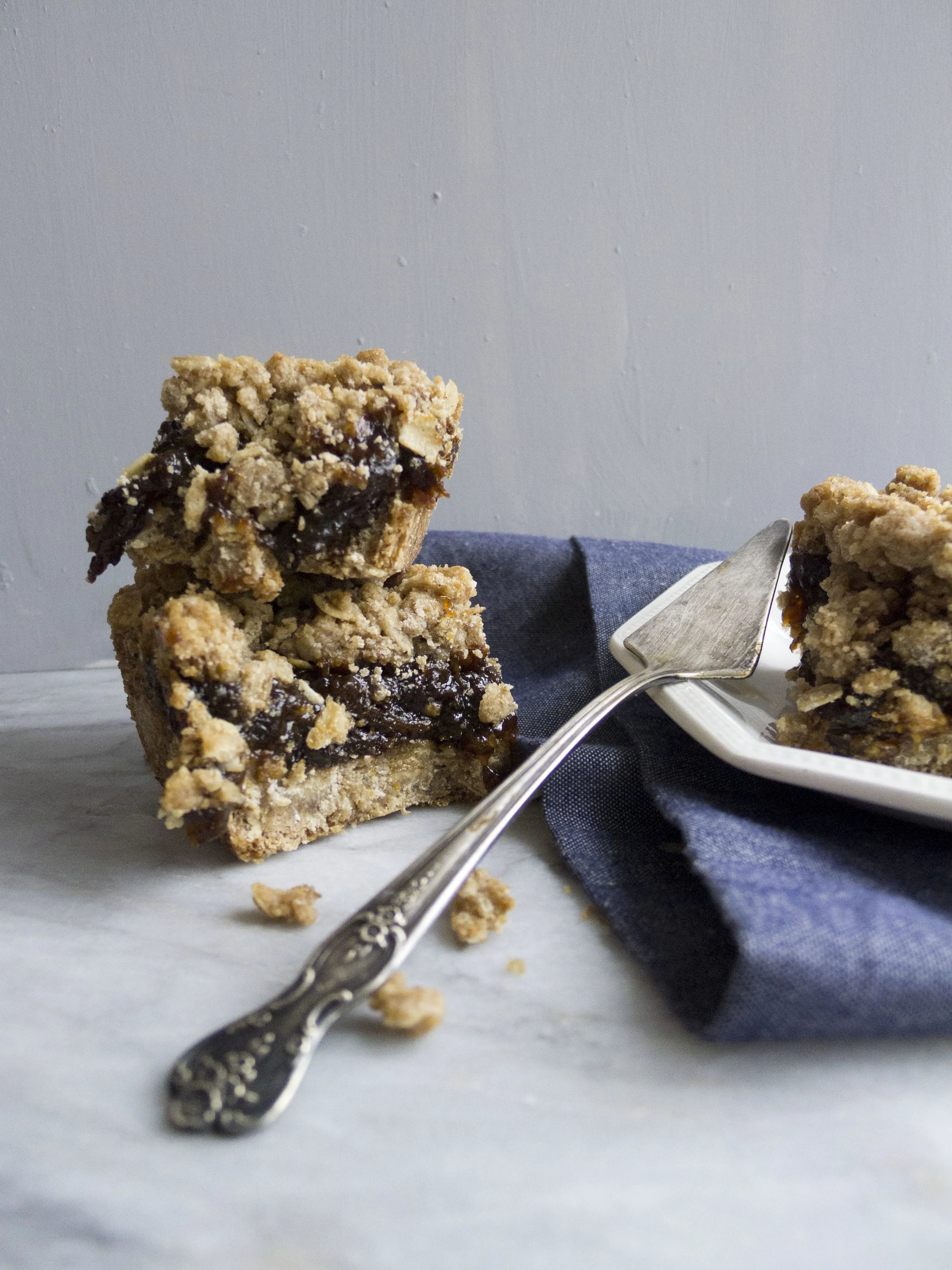 Whole Wheat Oat Plum Bars