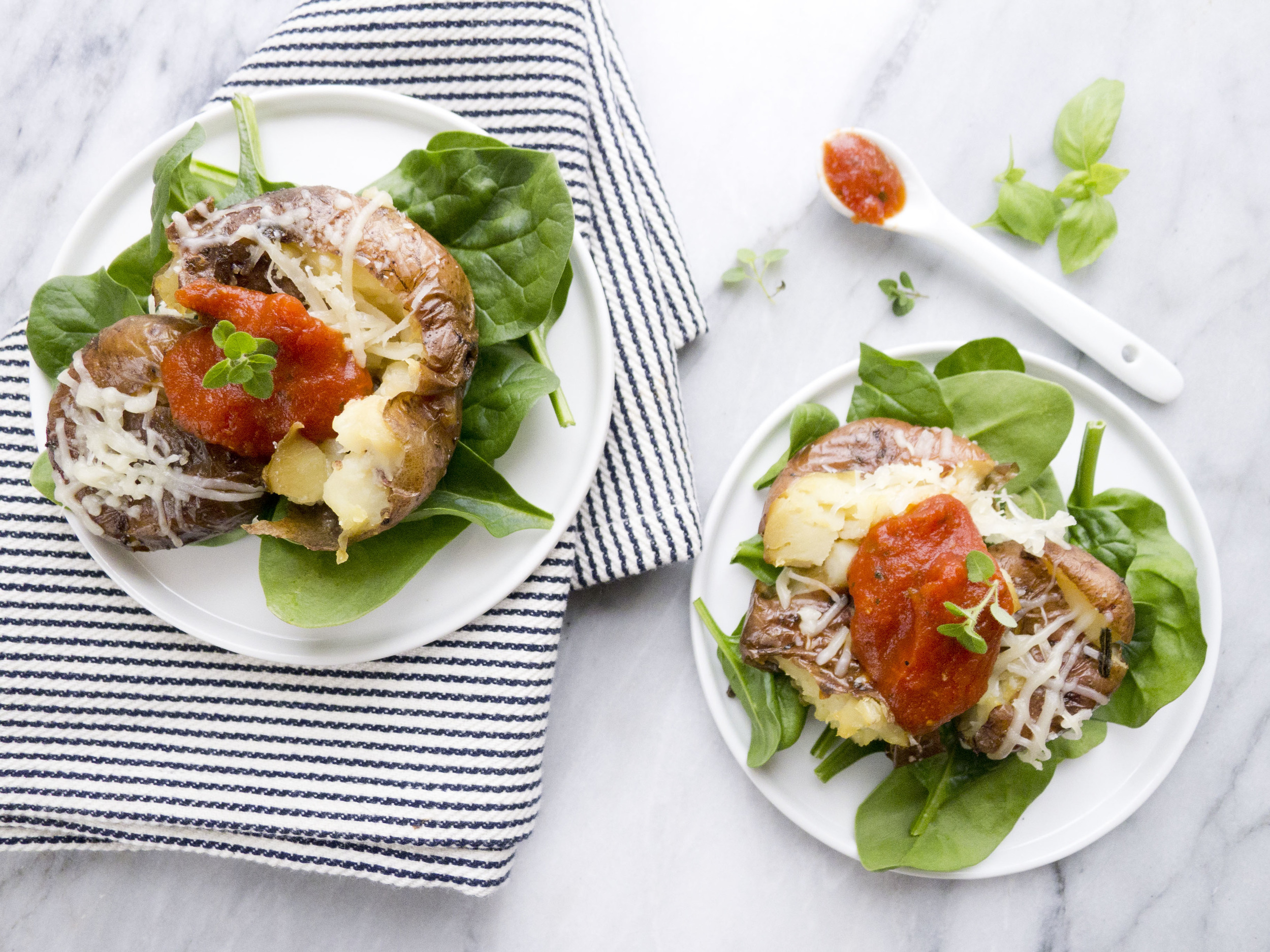 healthier pizza: pizza potatoes 