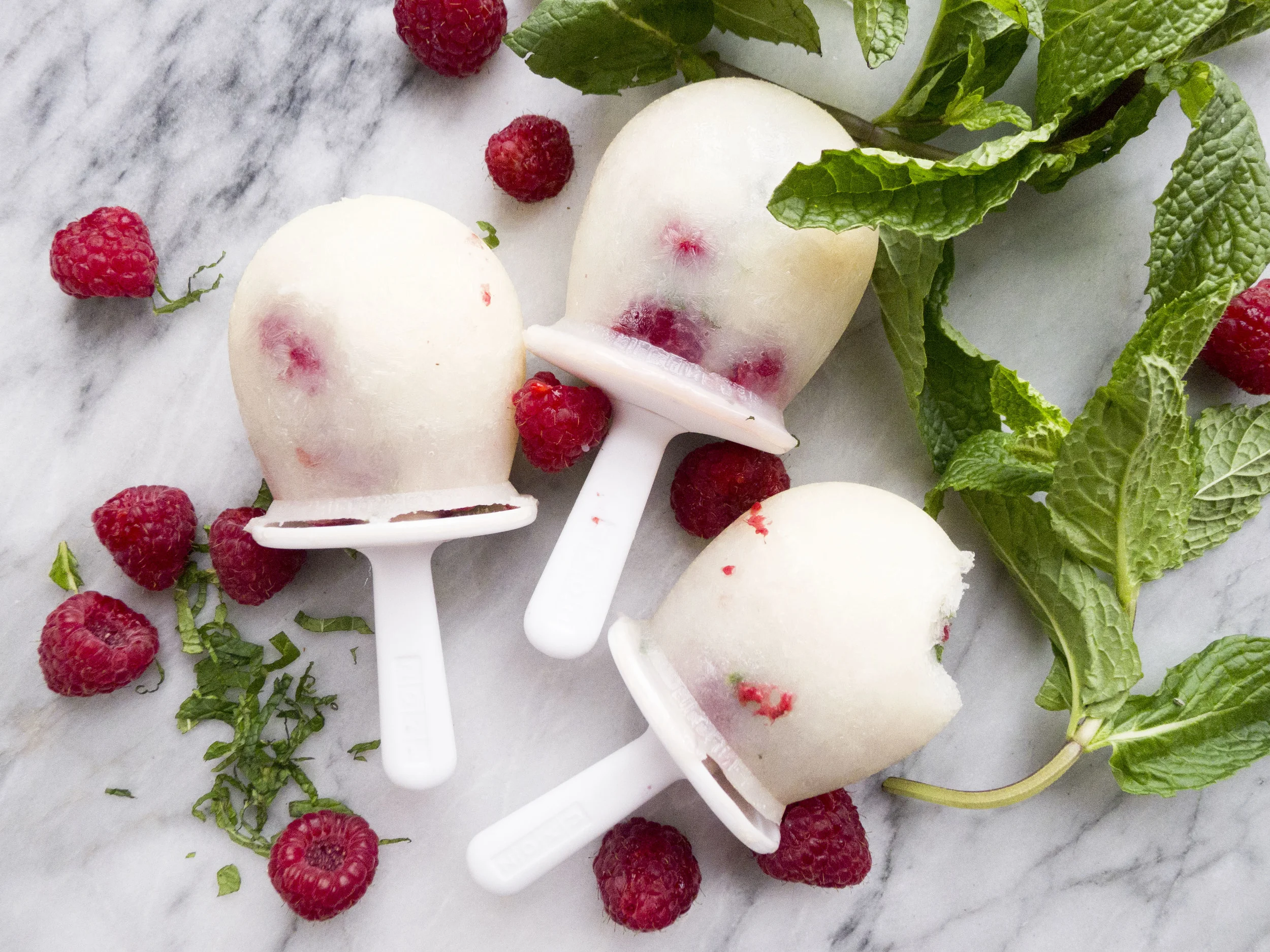California Dairy low fat raspberry herb pops 