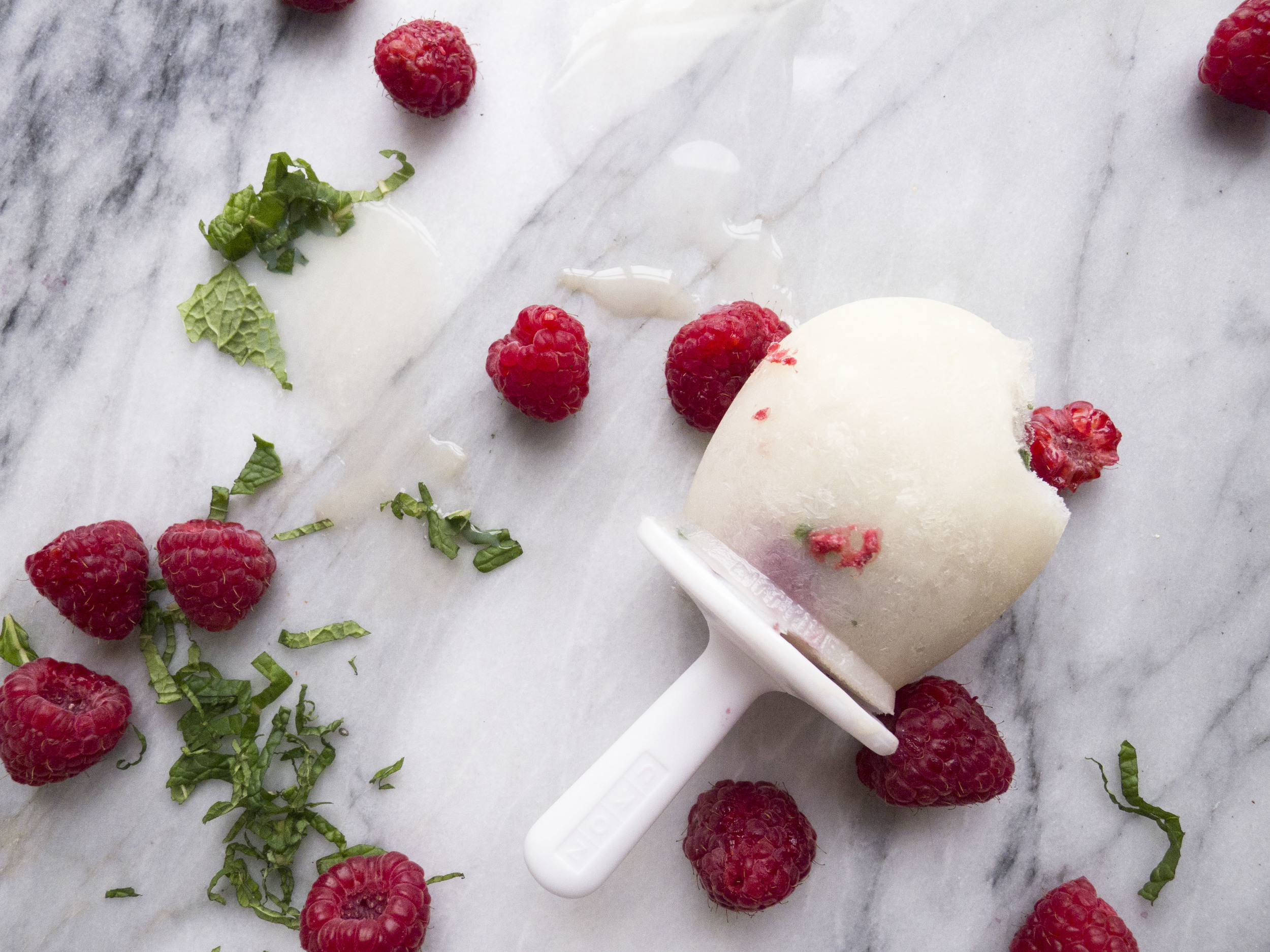 California Dairy low fat raspberry herb pops 