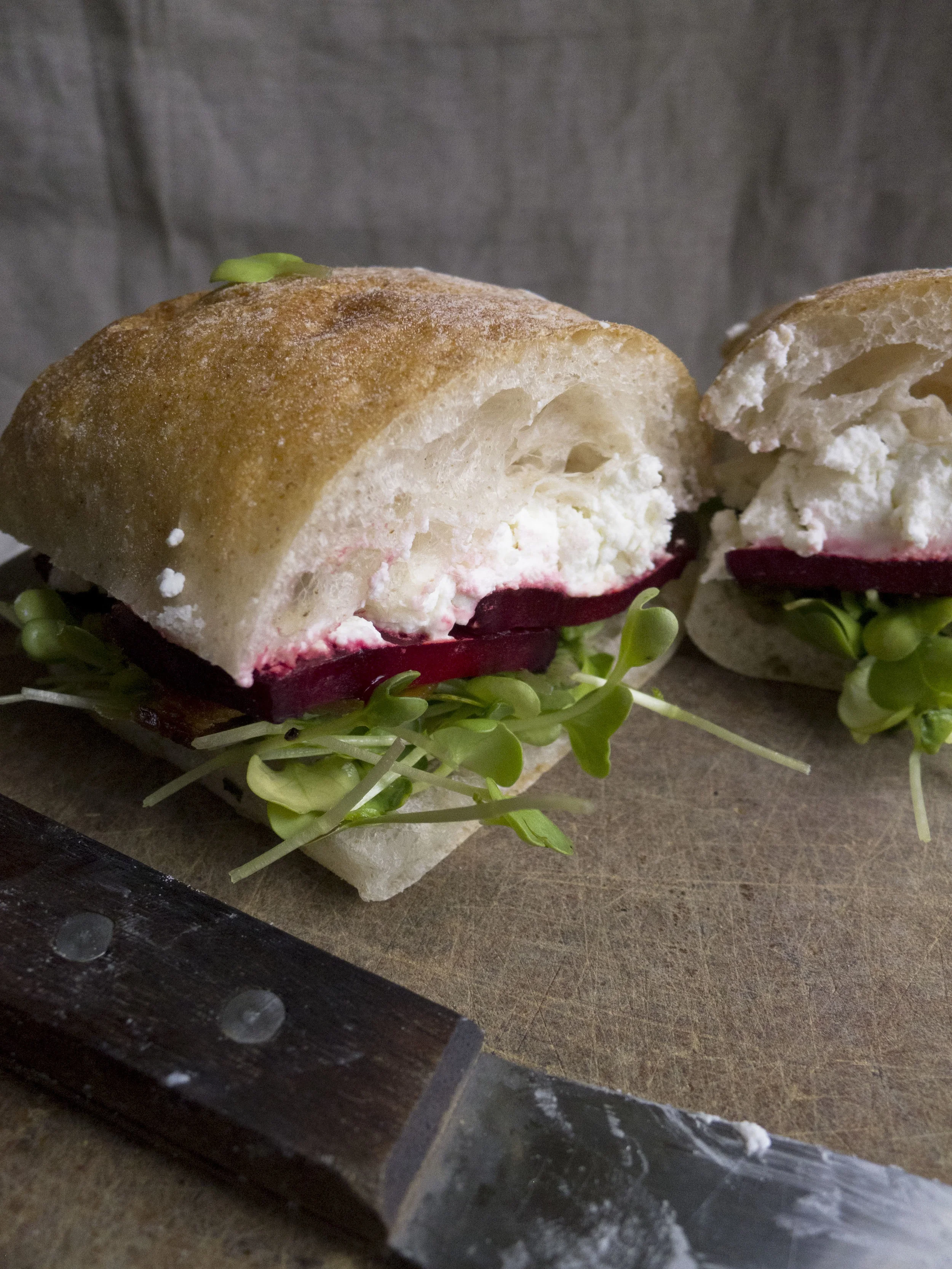 Spring Roasted Beet Sandwich 