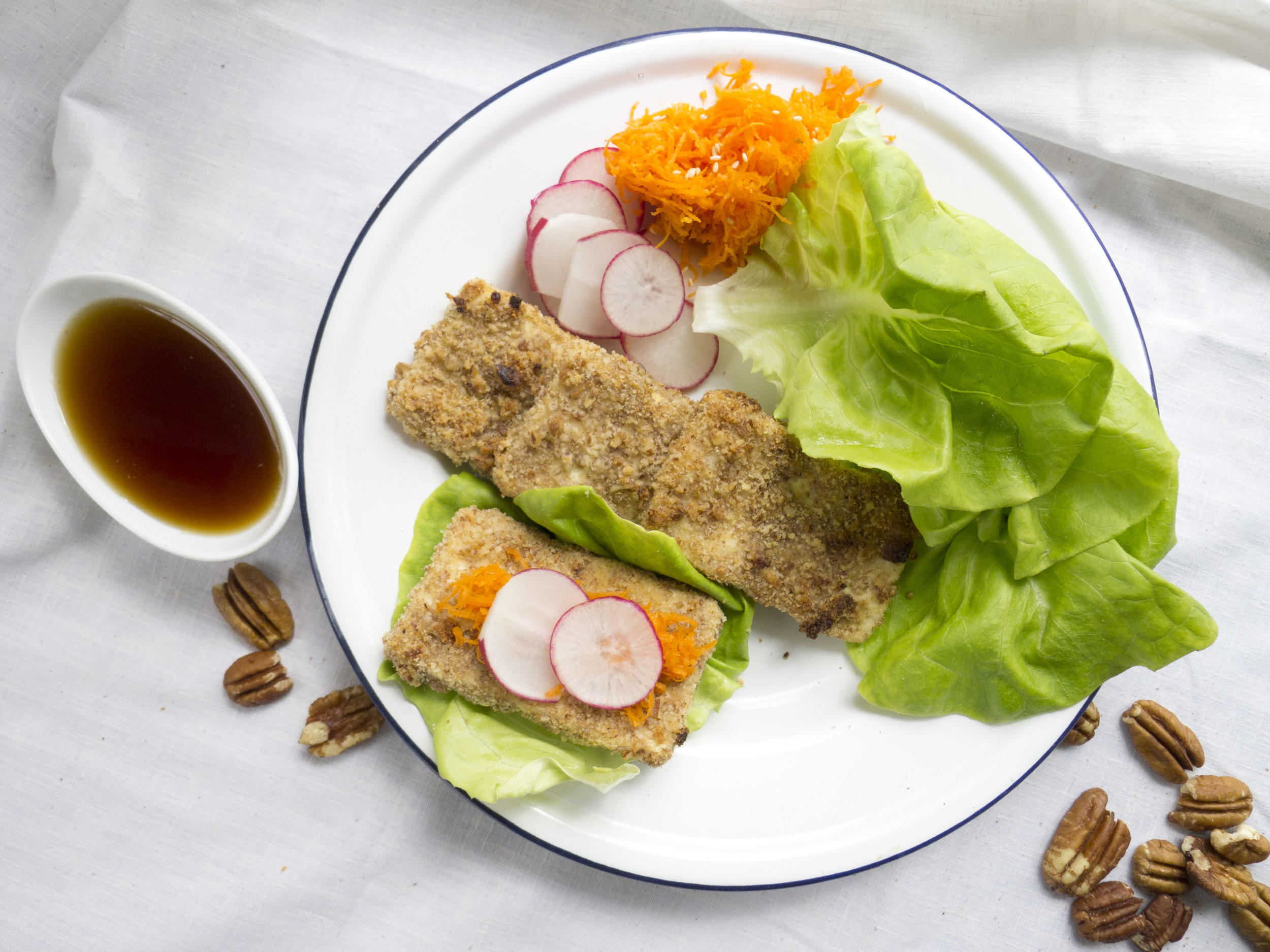Pecan Crusted Tofu Nuggets