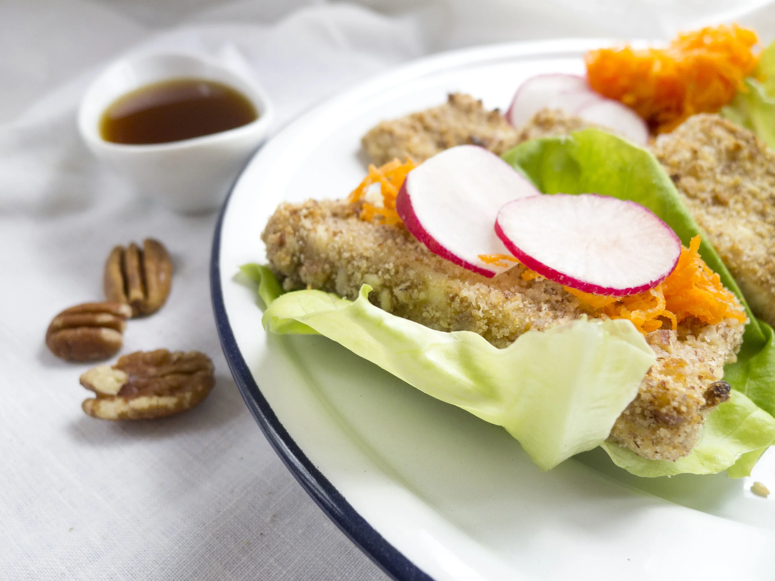 Pecan Crusted Tofu Nuggets