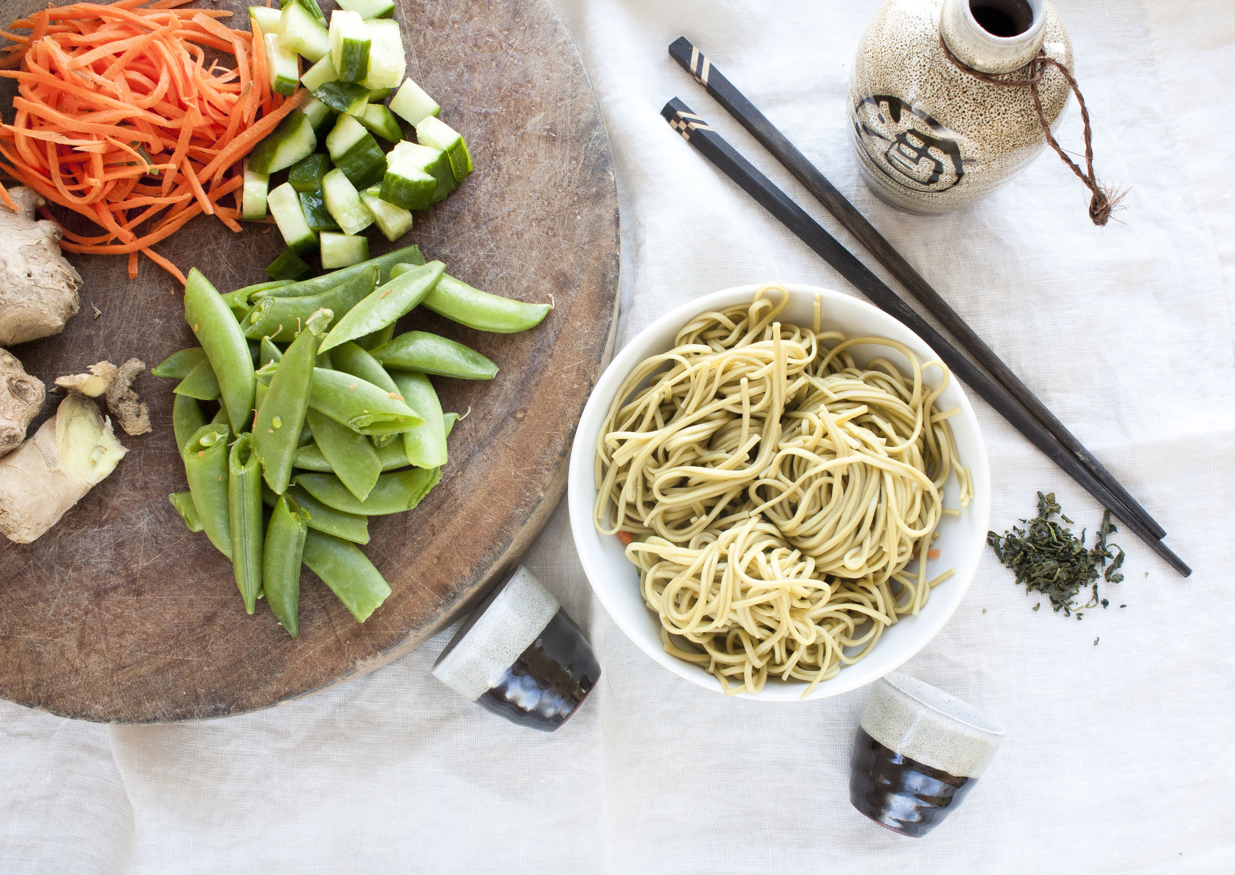 Green Tea Soba Noodles 
