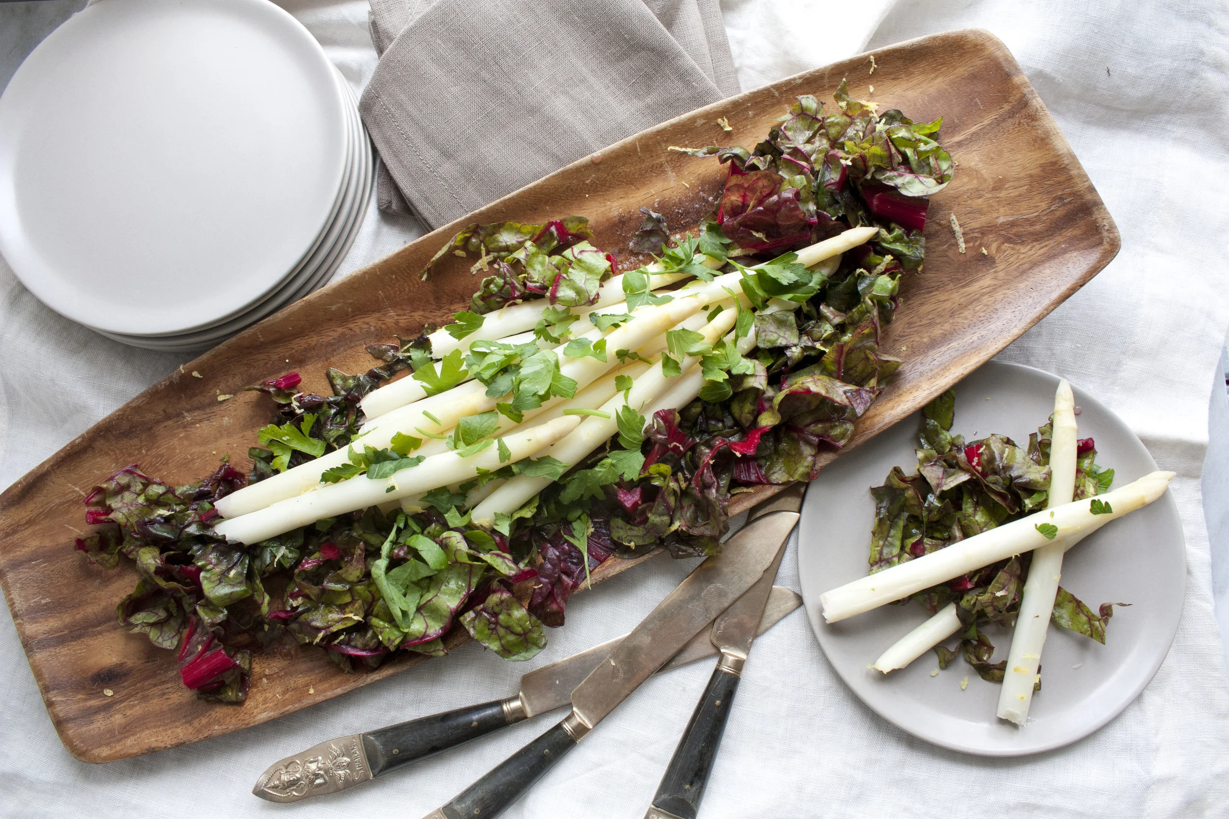 Spring White Asparagus Side Dish