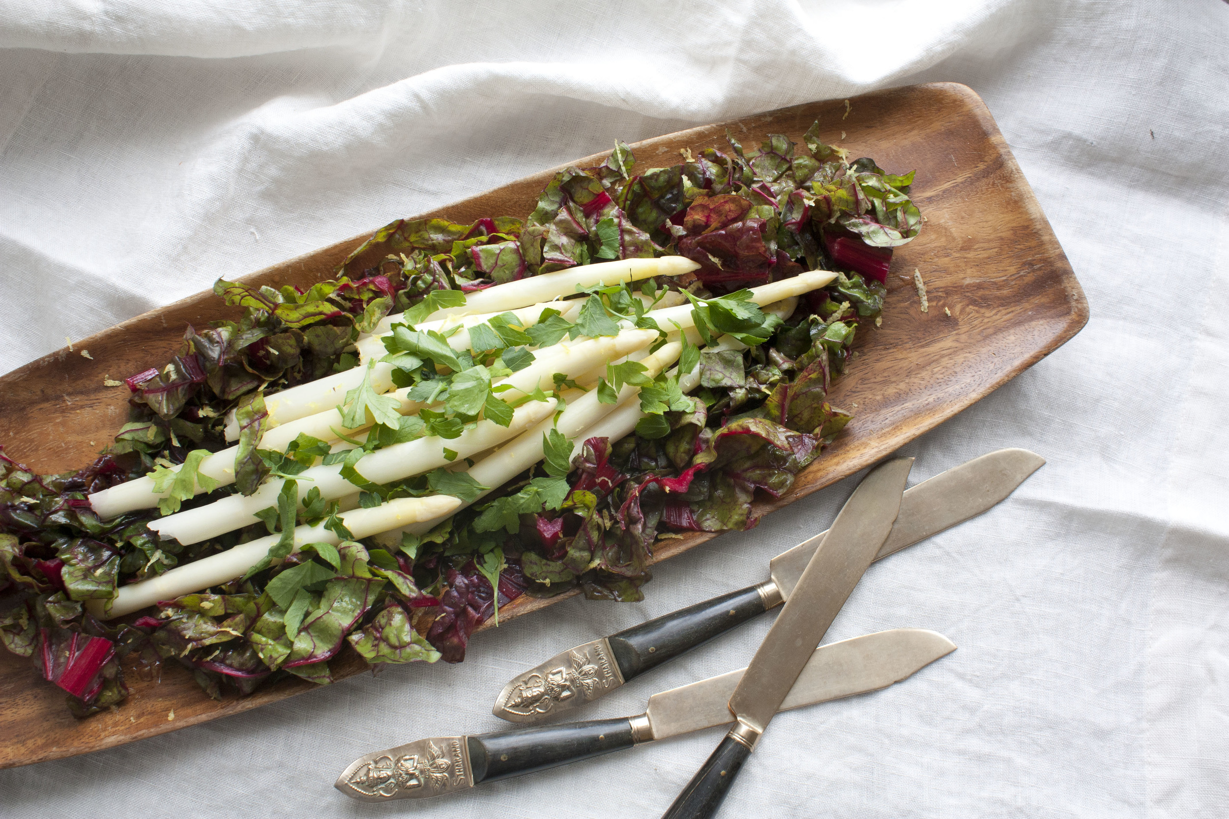 Spring White Asparagus Side Dish