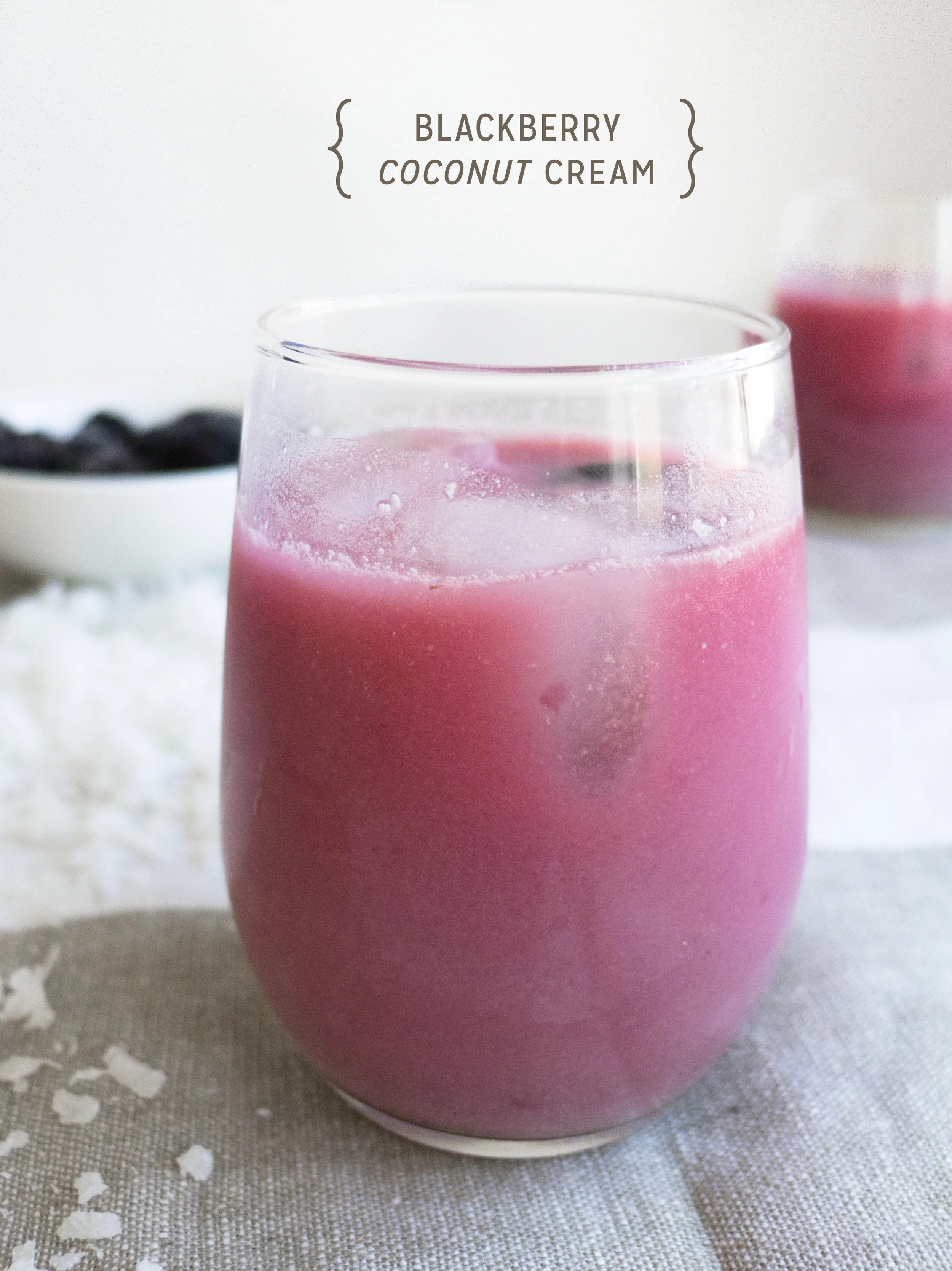 Healthier Weddings: Berry Coconut Cream Cocktail 