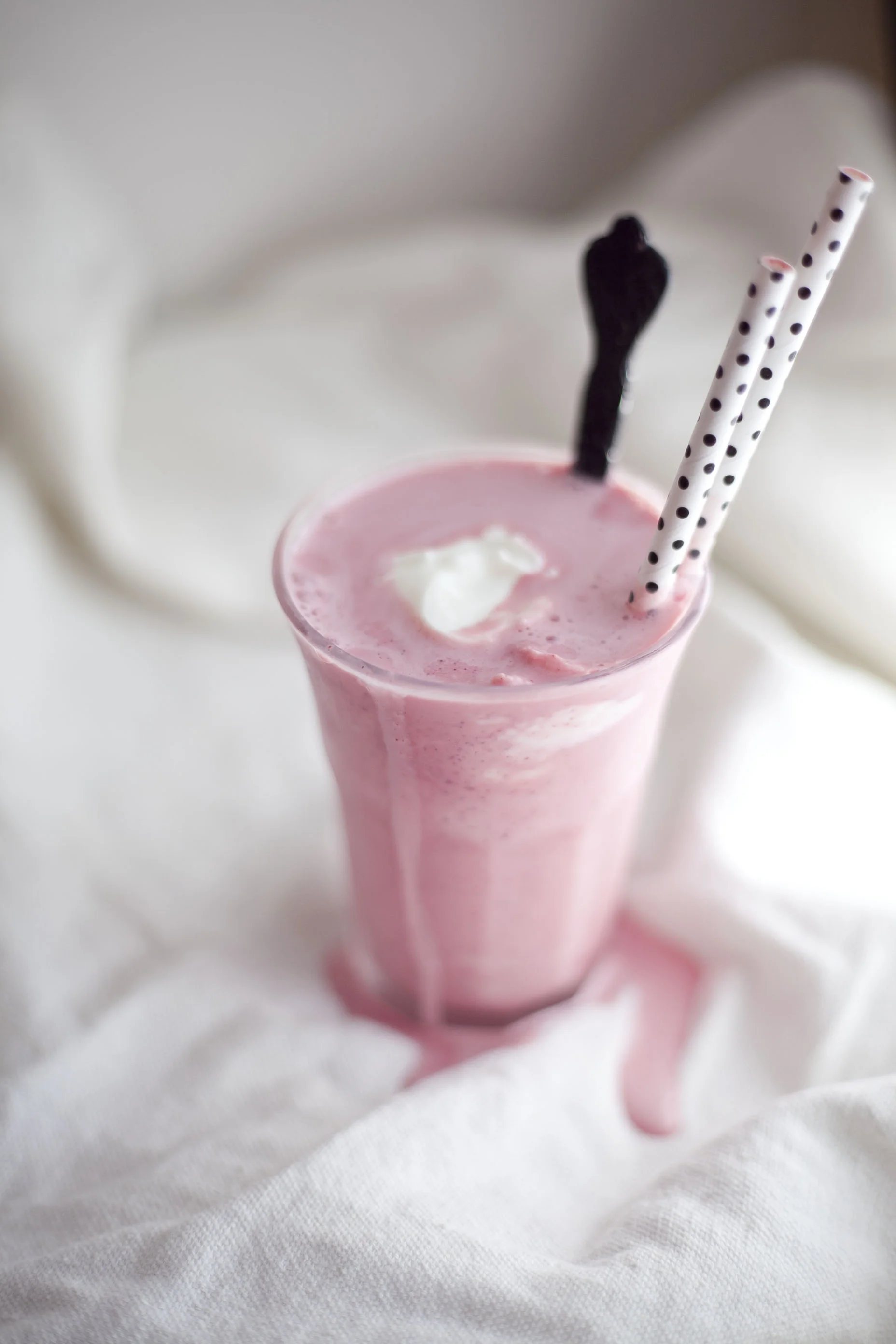 Healthy Boozy Pink Velvet Cake Milkshake