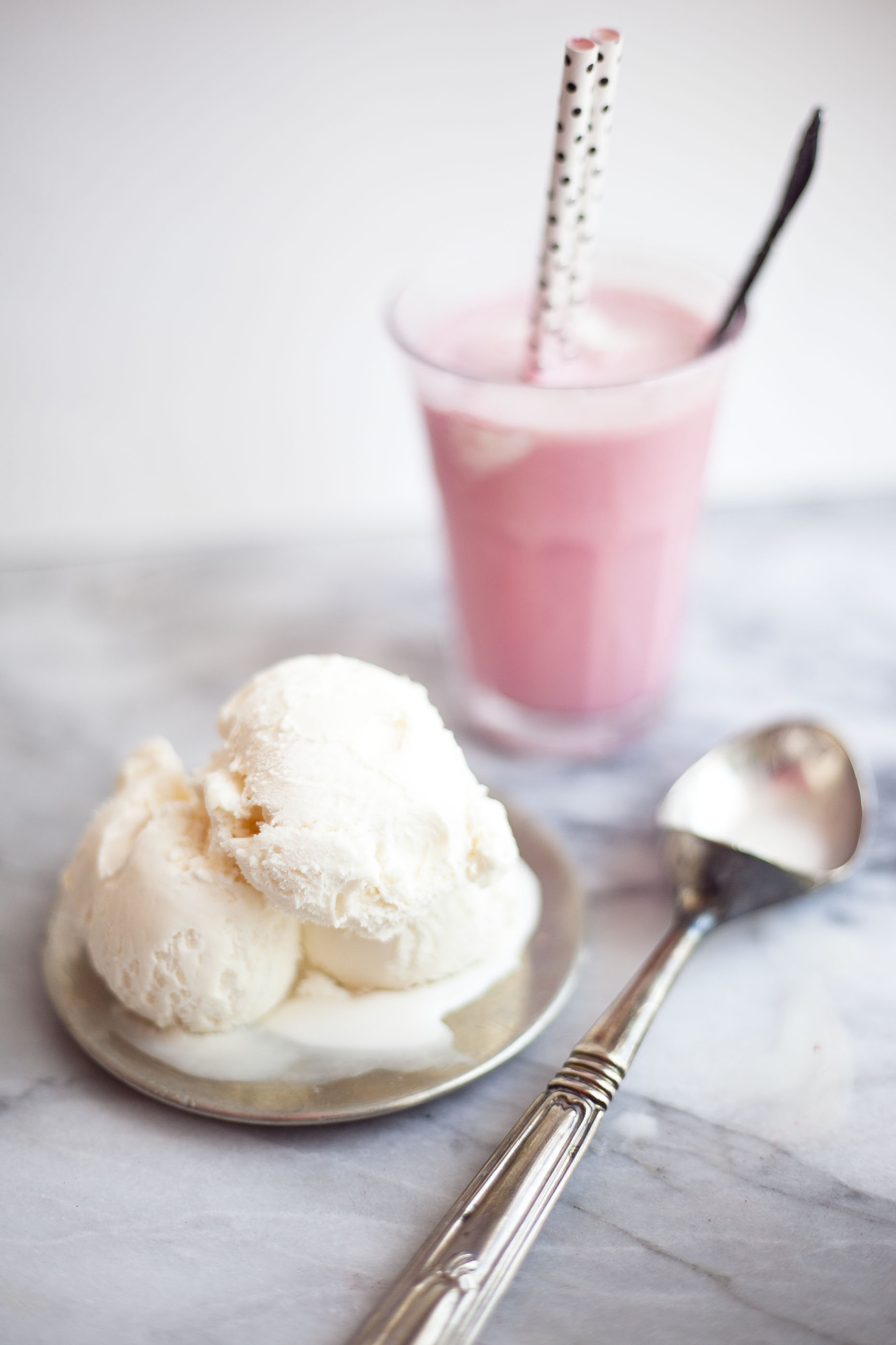 Healthy Boozy Pink Velvet Cake Milkshake