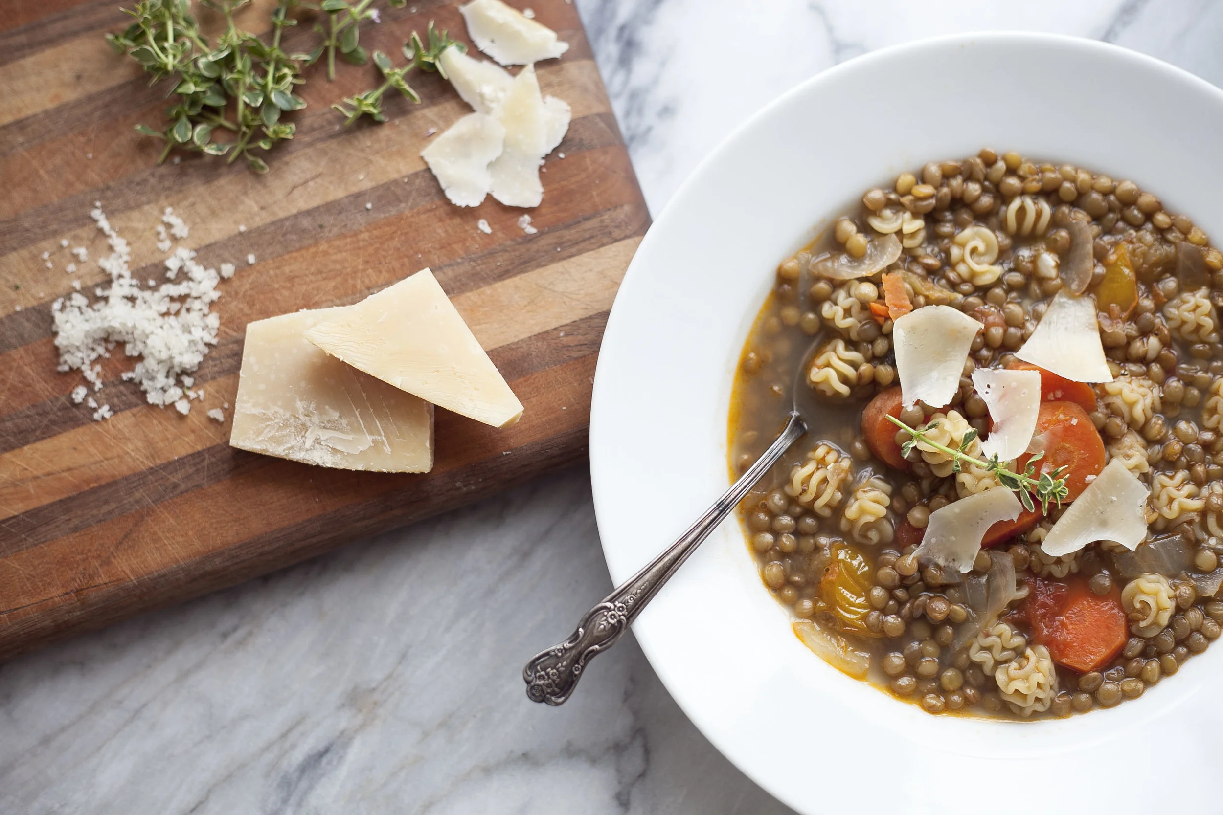 Parmesan Lentil Soup 