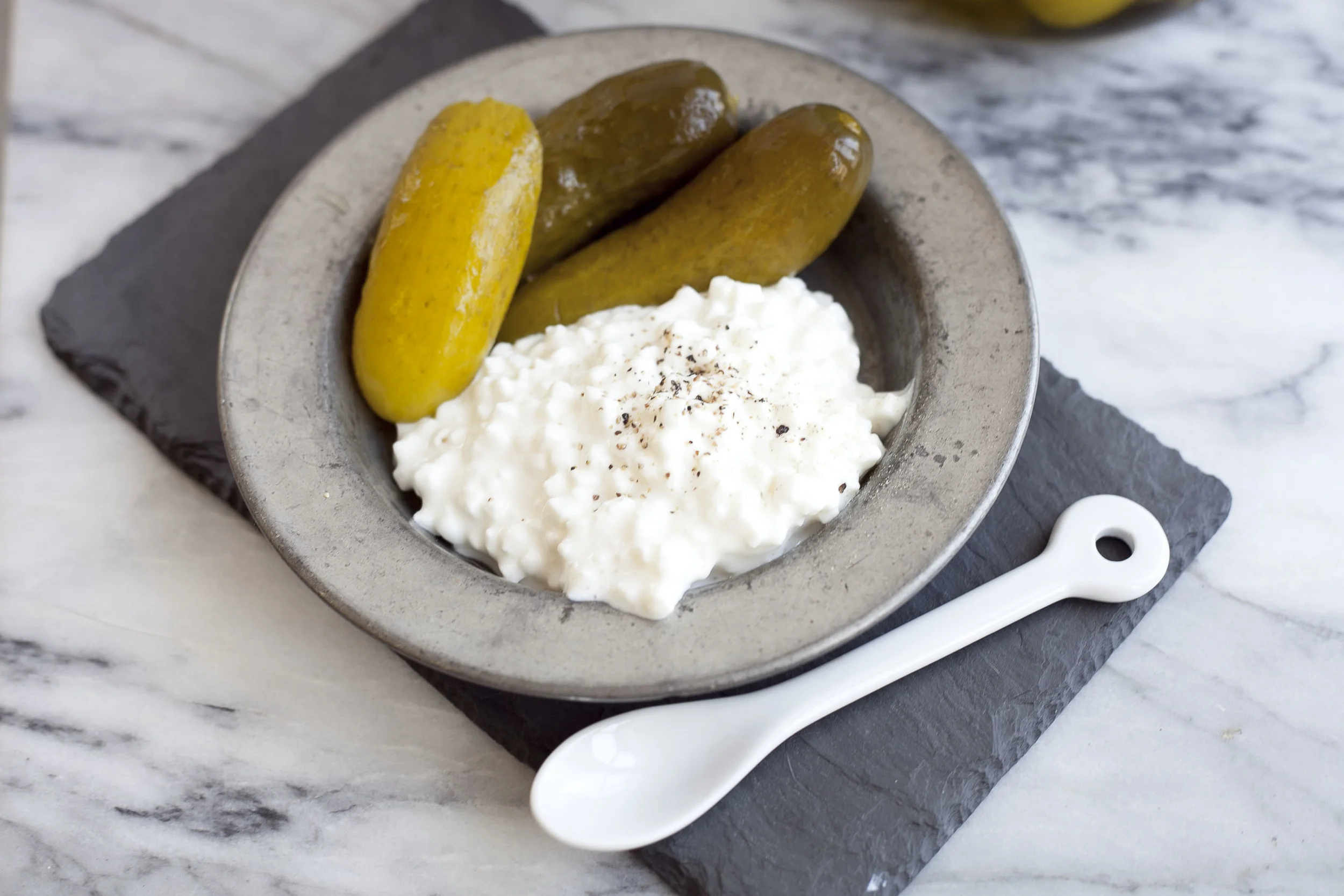 Pickles and Cottage Cheese 