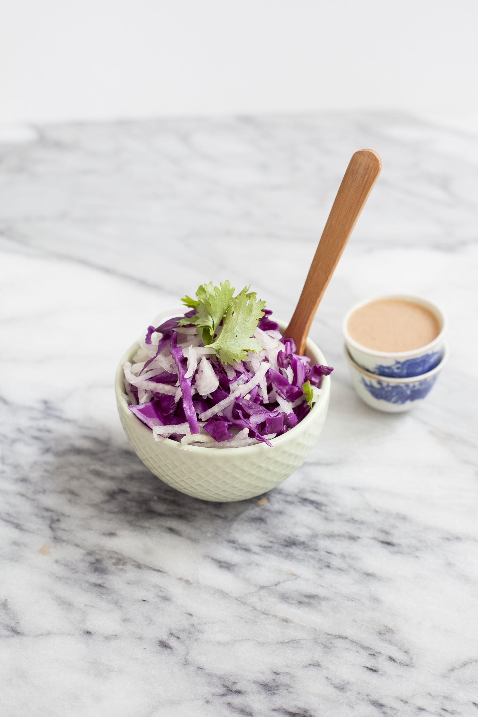 Jicama Cabbage Slaw with Peanut Coconut Dressing