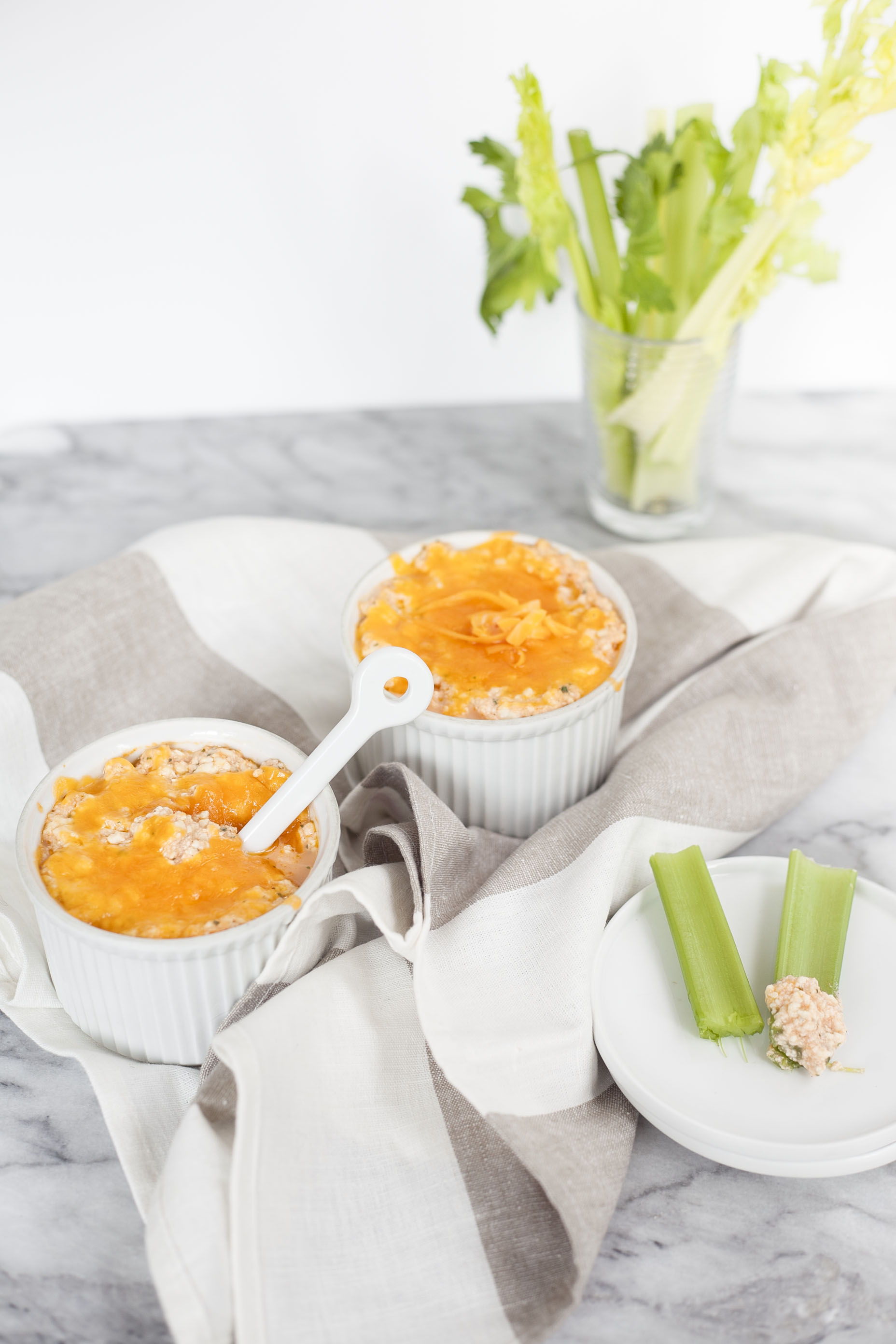 Healthy Tailgating: Tofu Buffalo Dip and Cider Spritzer