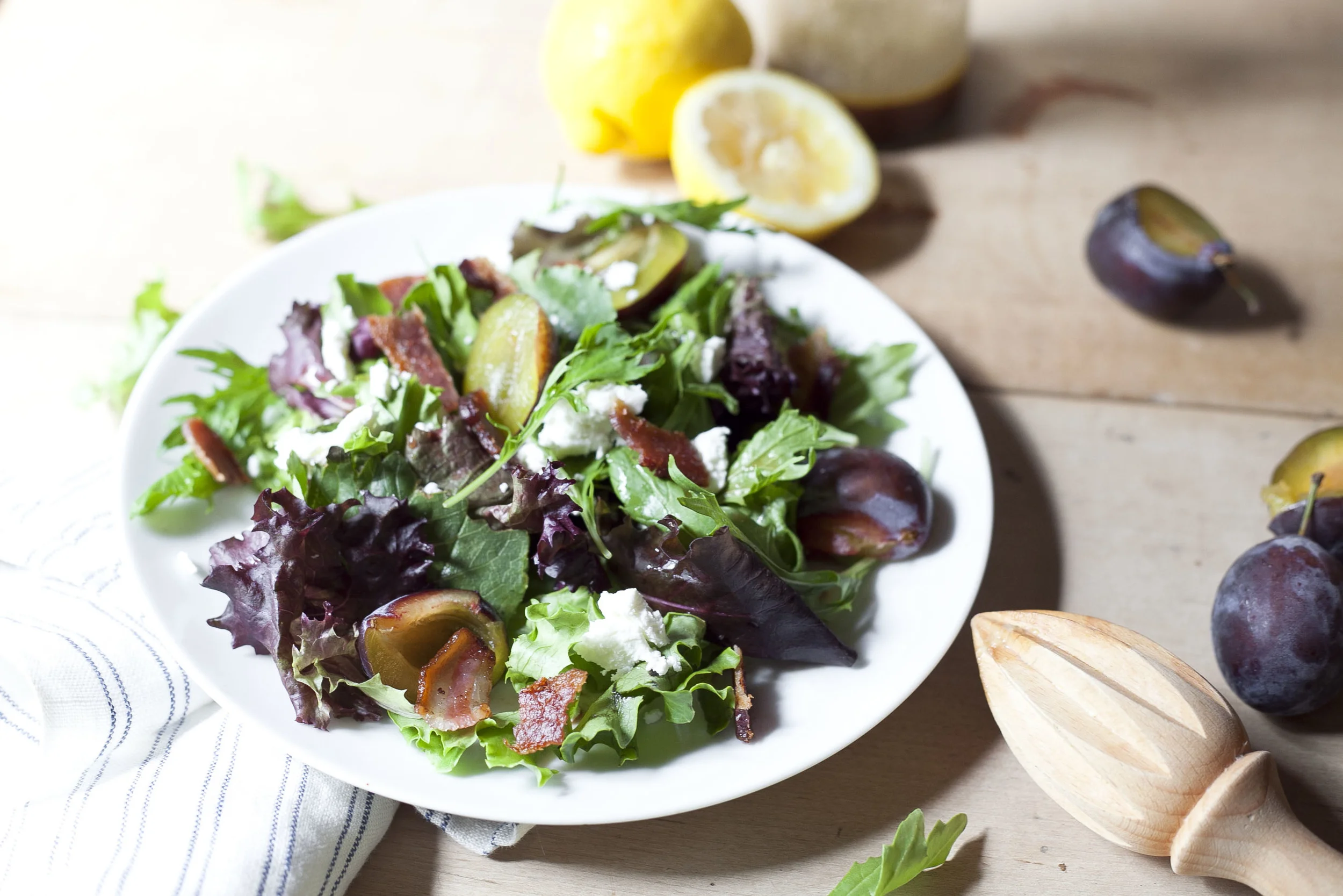 Bacon Plum Salad 