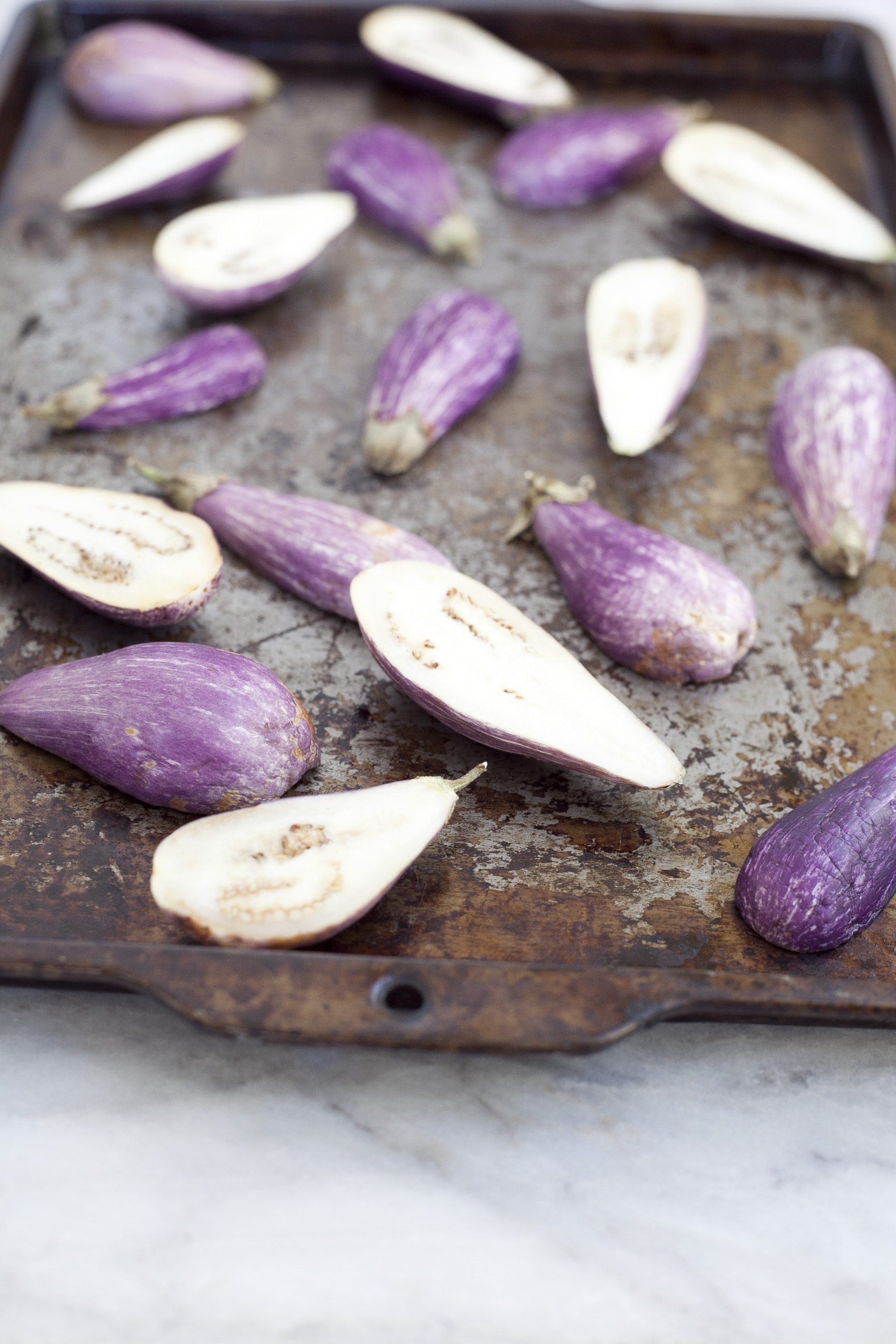 Curried Fairy Tale Eggplants
