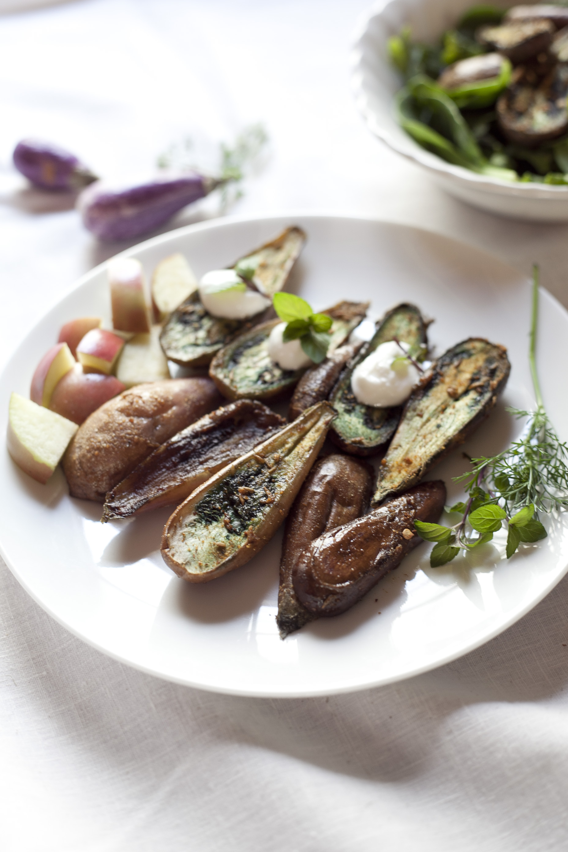 Curried Fairy Tale Eggplants