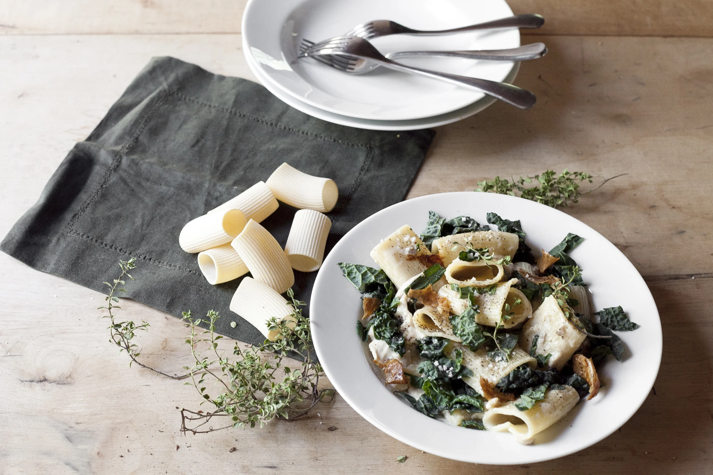 Light Chicken Mushroom Pasta