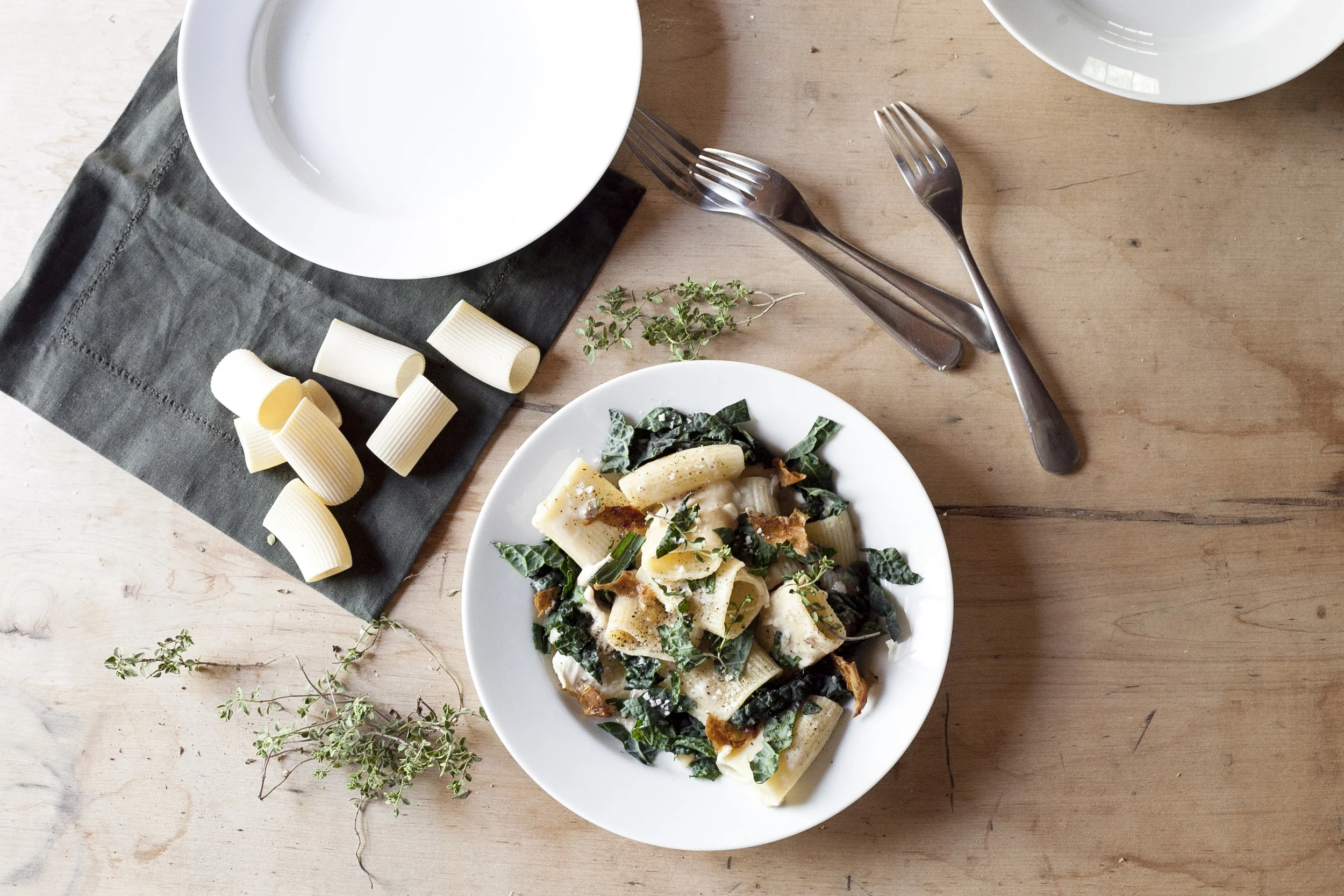 Light Chicken Mushroom Pasta