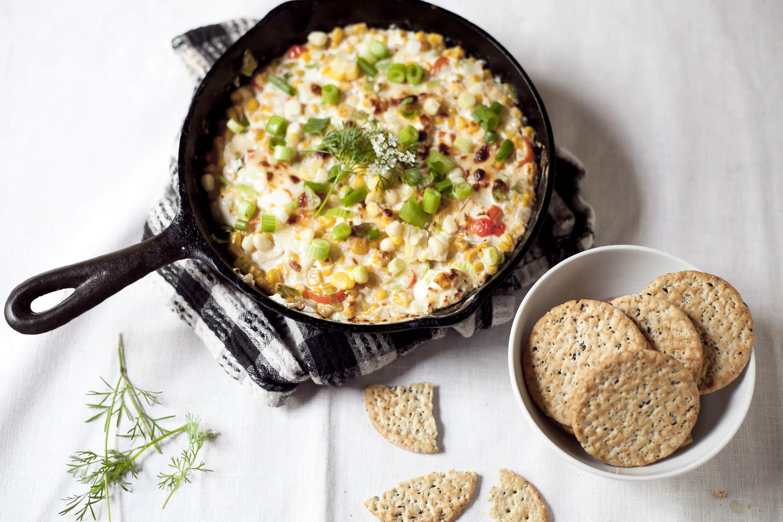 Smoky Skillet Hot Corn Dip