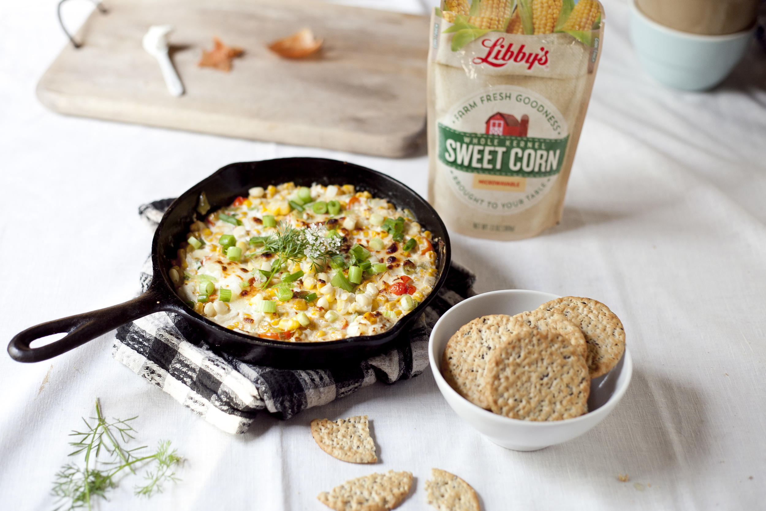 Smoky Skillet Hot Corn Dip