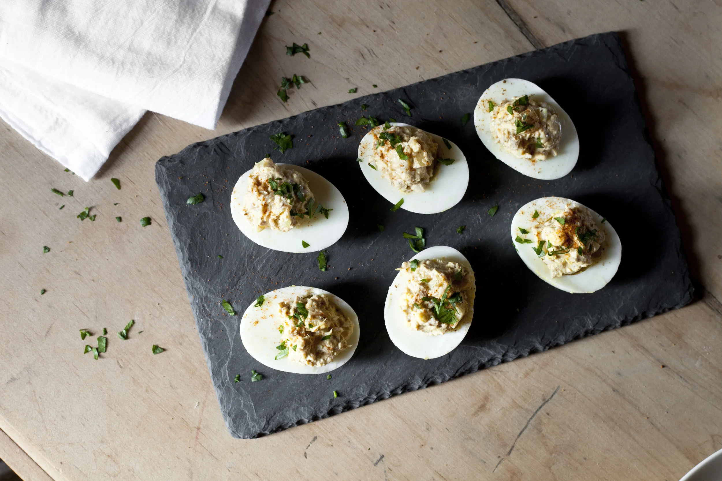 Protein Powerhouse Tuna Deviled Eggs — OhCarlene