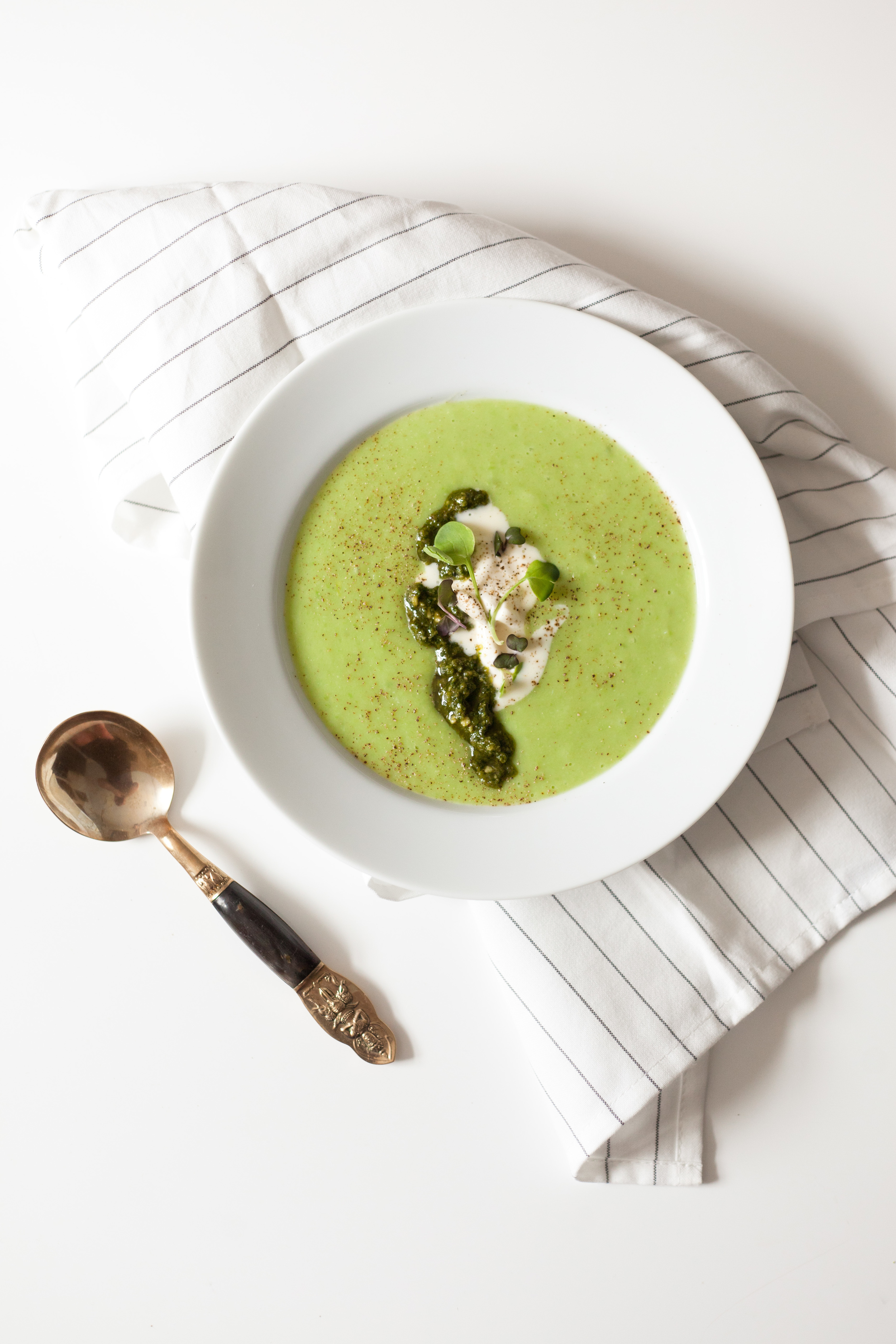 Easy Spring Pea, Potato and Leek Soup — OhCarlene