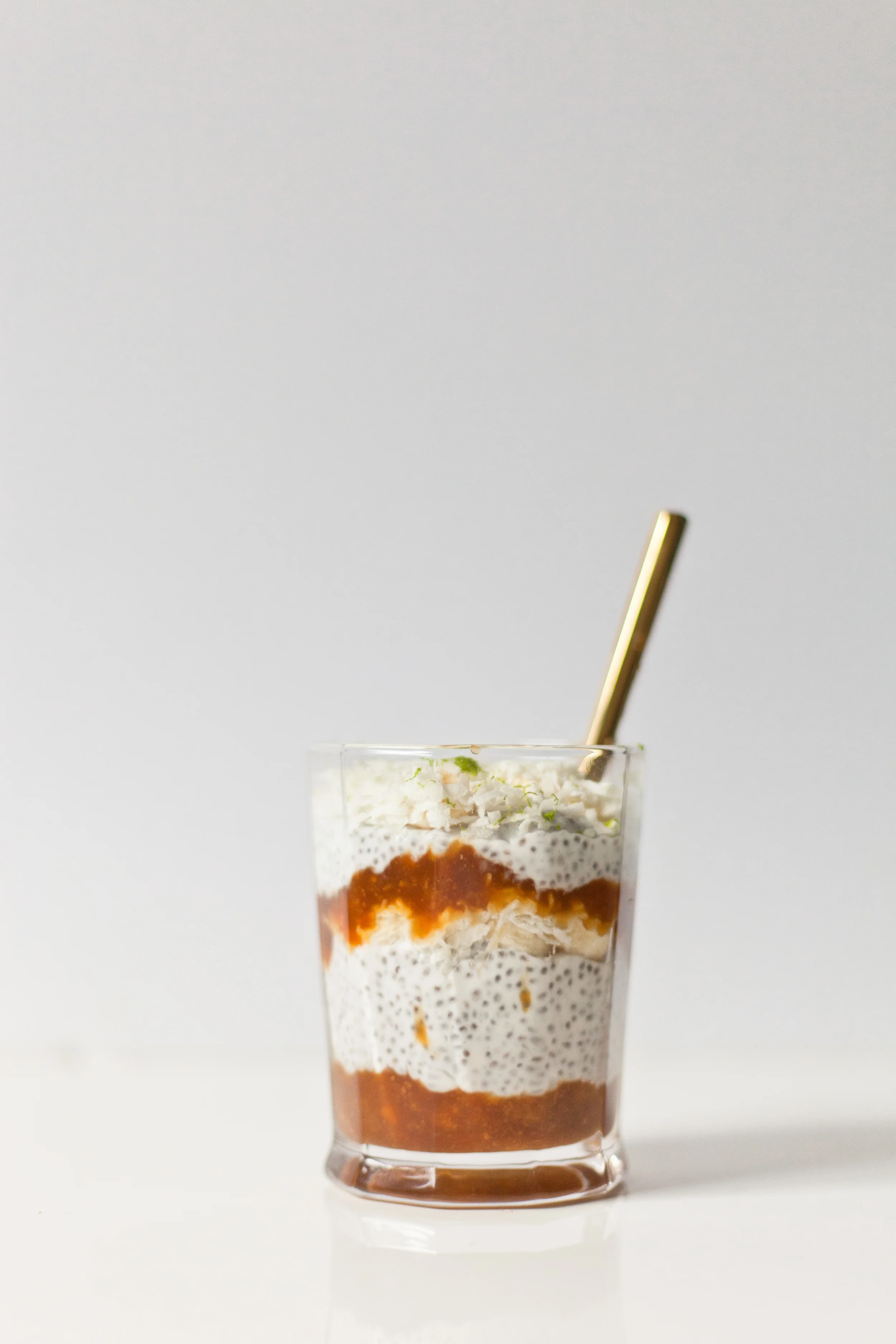 Coconut Chia Pudding with Bananas and Lime Zest