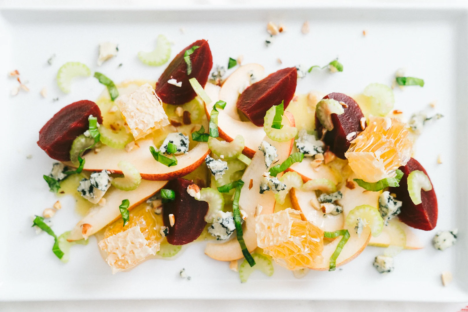 Pear Honeycomb Winter Salad Ohcarlene