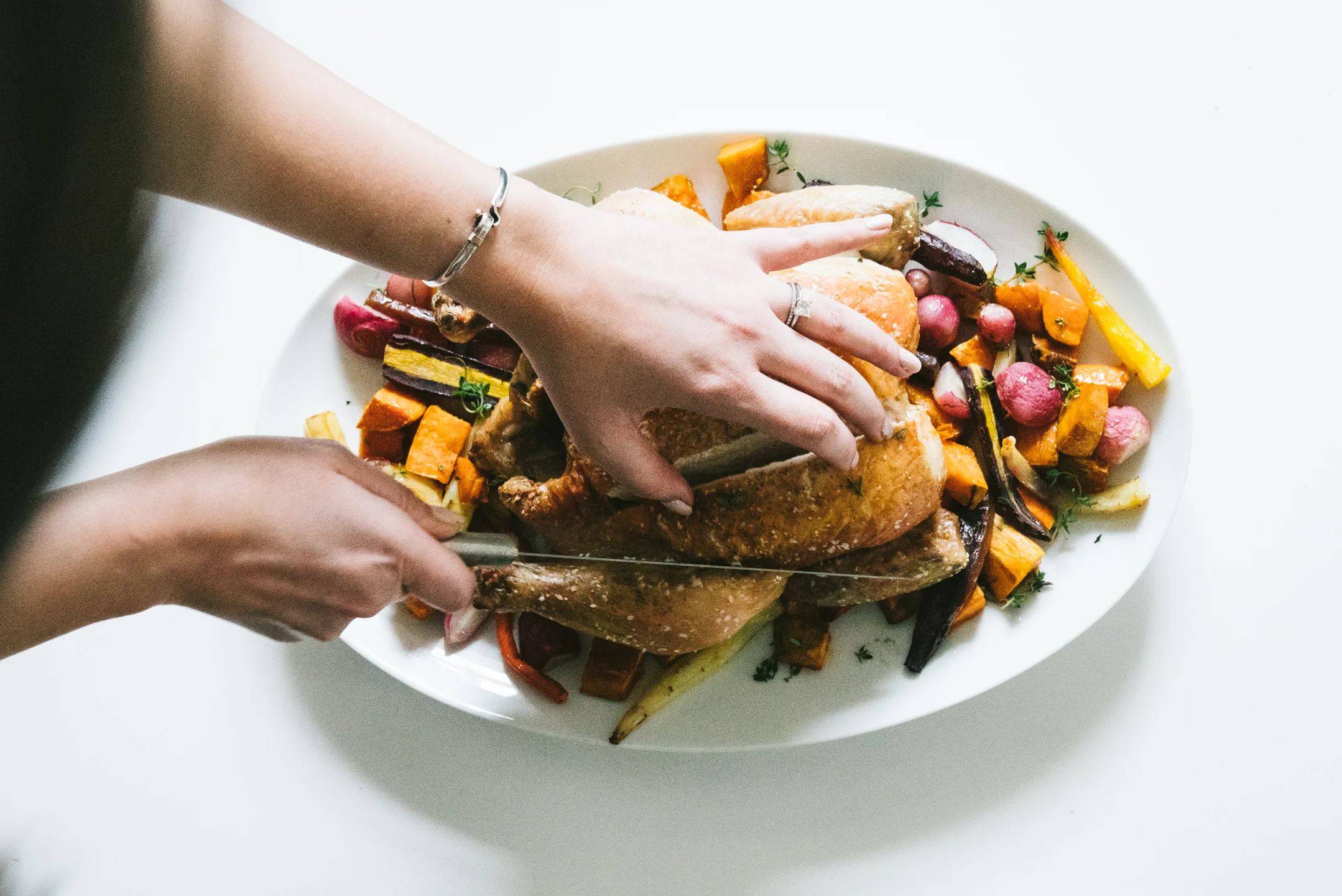 Oven roasted whole chicken with root vegetables — OhCarlene