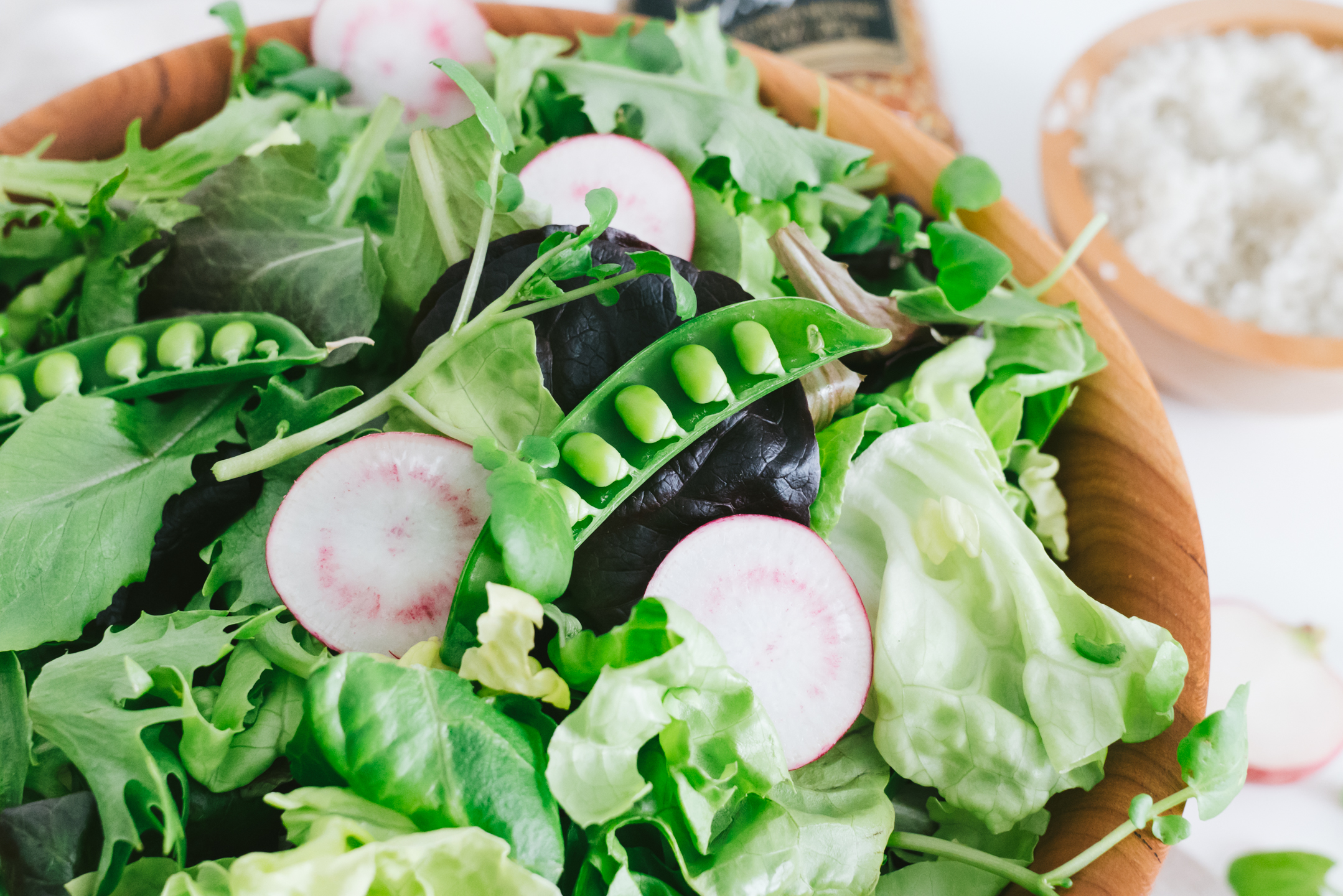 easy mustard vinaigrette spring salad