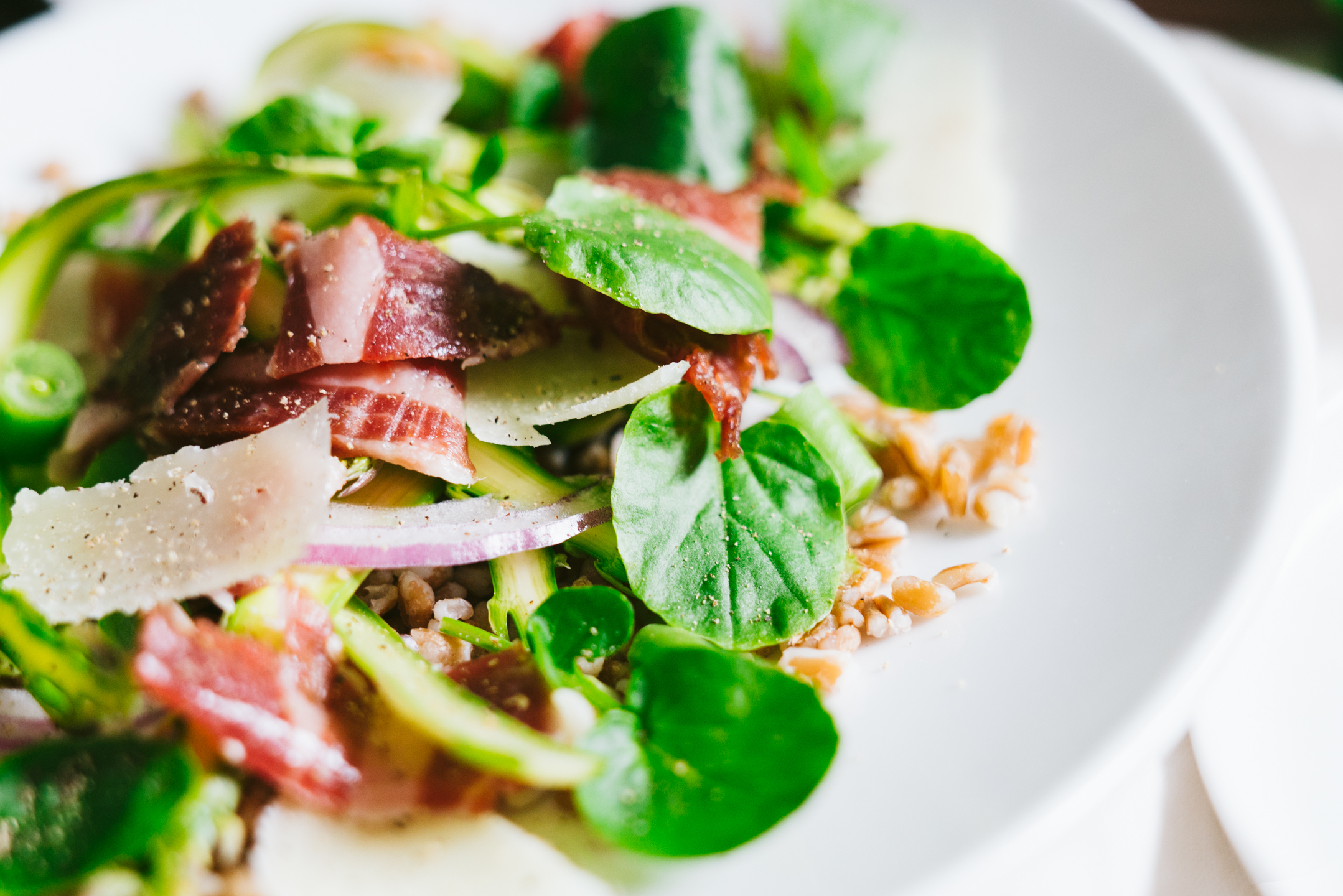 Spring Jamón ibérico Asparagus Salad