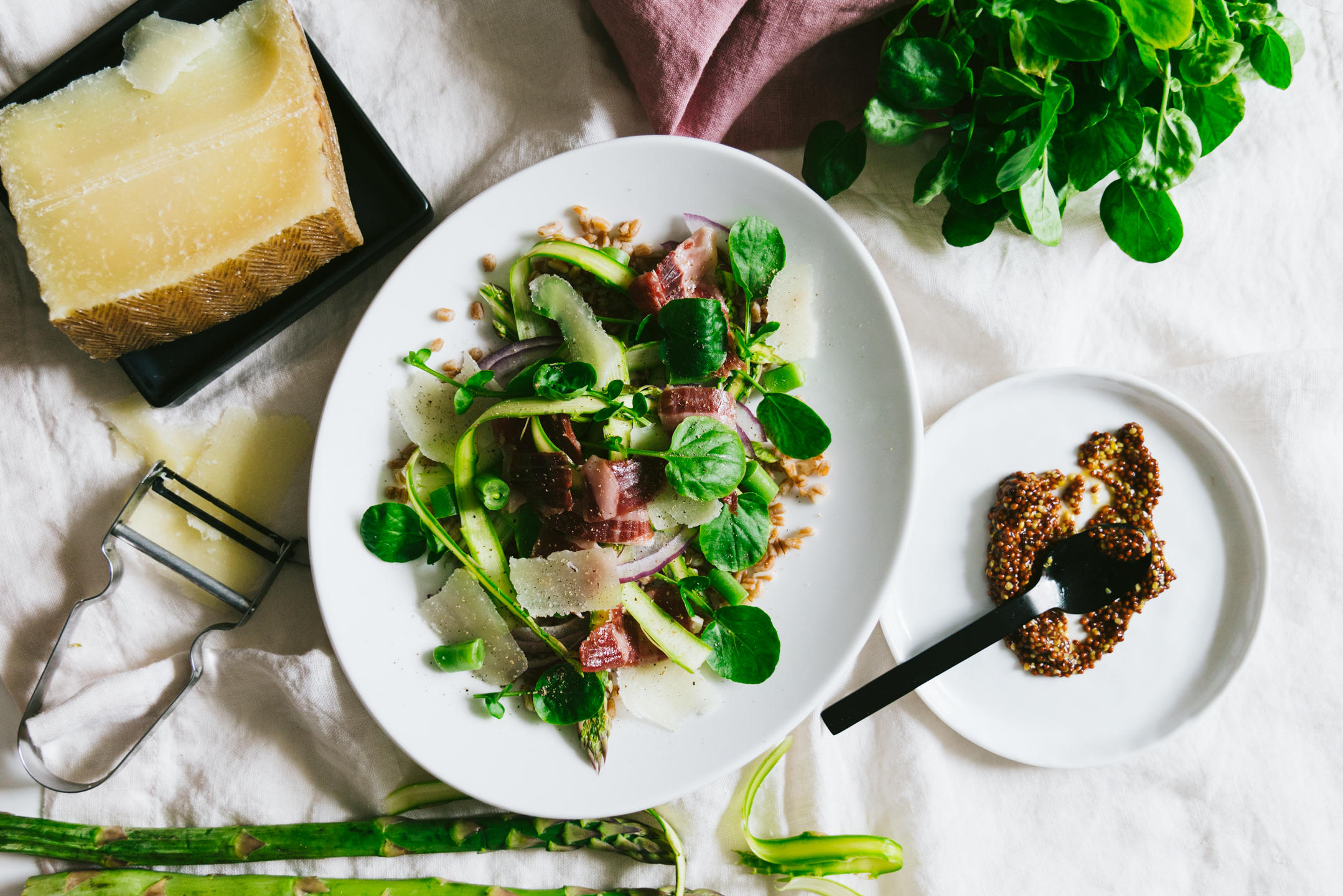 Snap Pea and Asparagus Salad with Horseradish Dressing Recipe