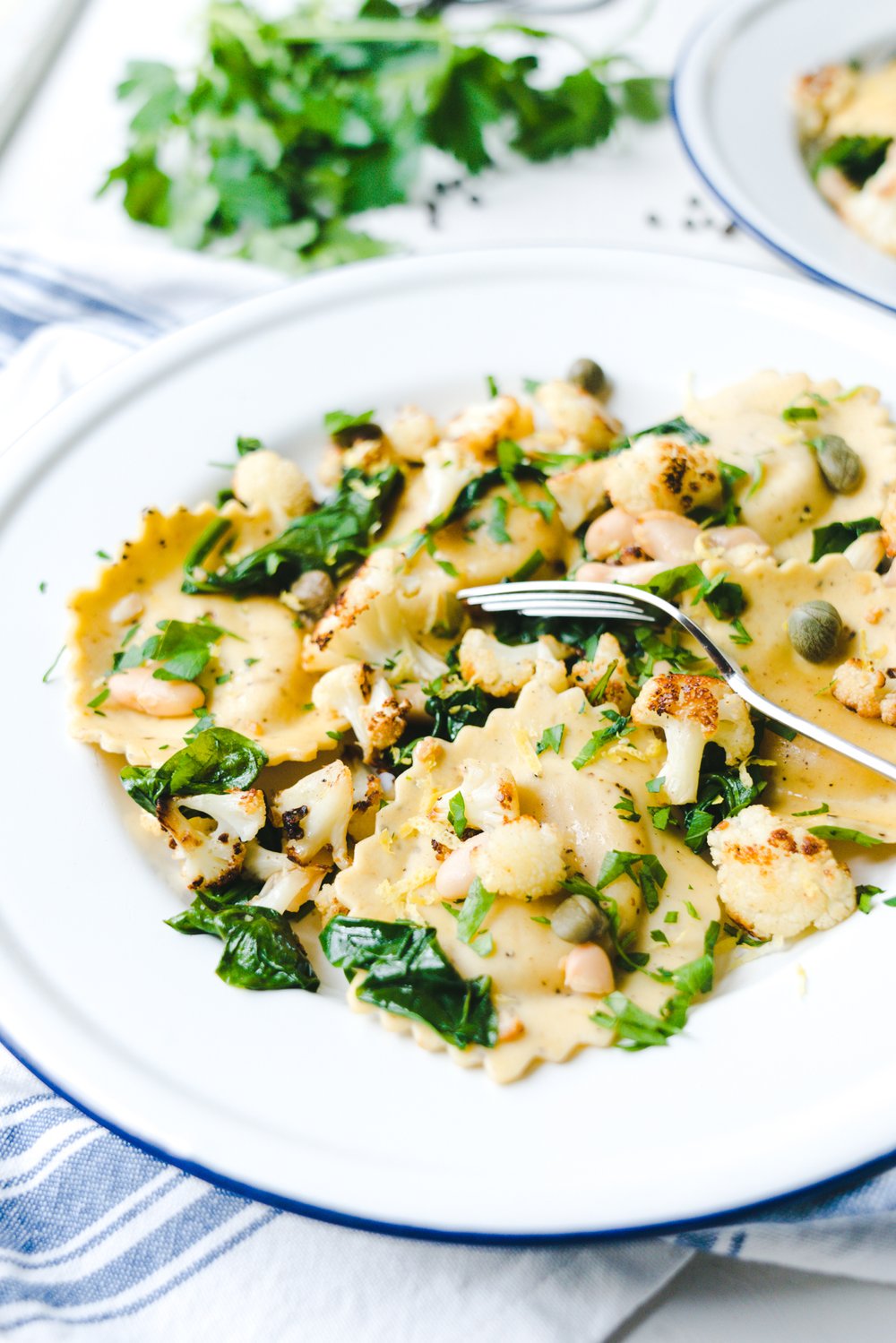 Cauliflower ravioli- quick and easy dinner recipes