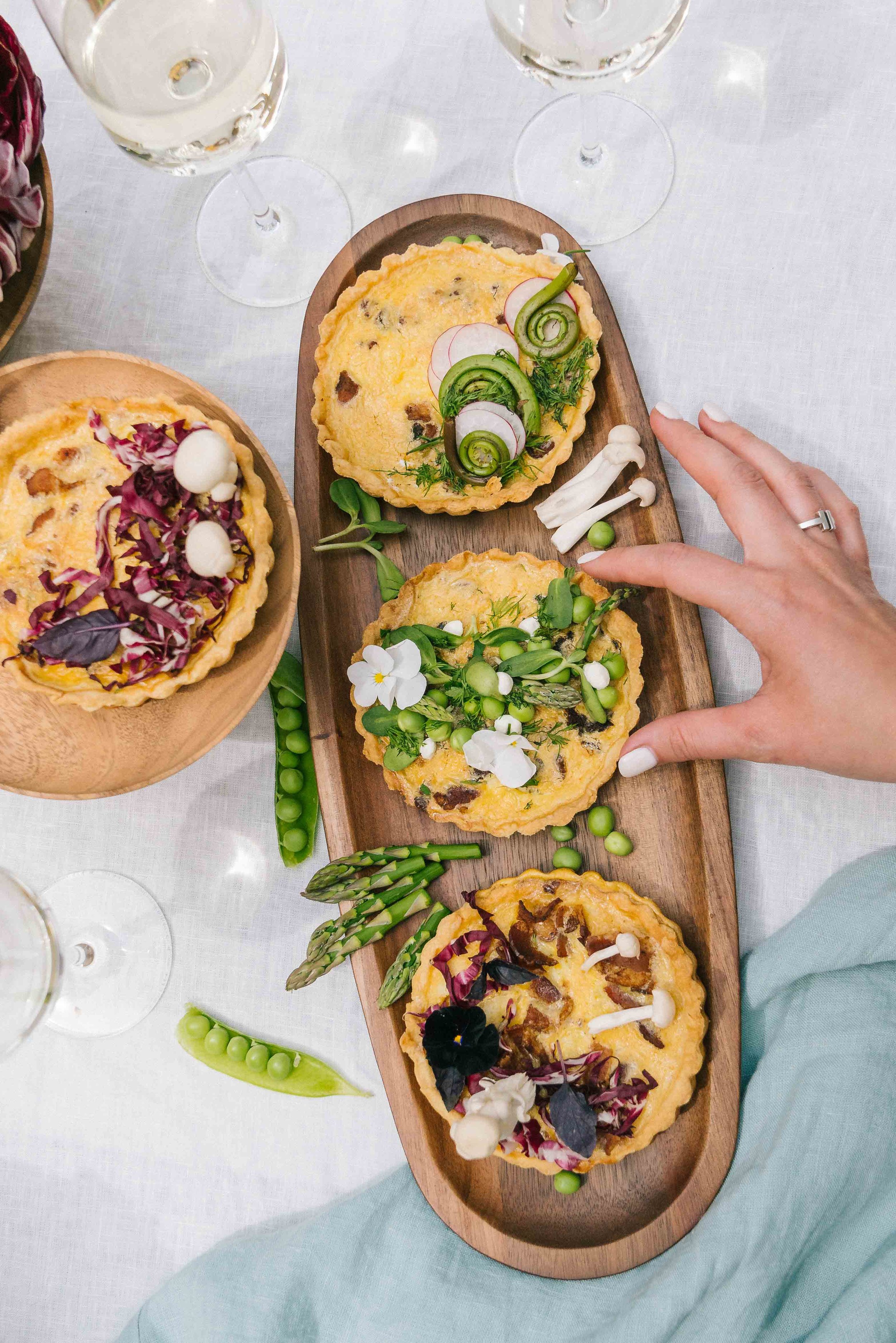 No-Stick Spring Mini Miso Quiches