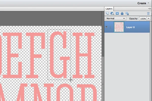 Use the Rectangular Marquee tool to create a selection. See the cross-hair cursor?