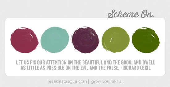 {Color} Scheme On, by Jessica Sprague