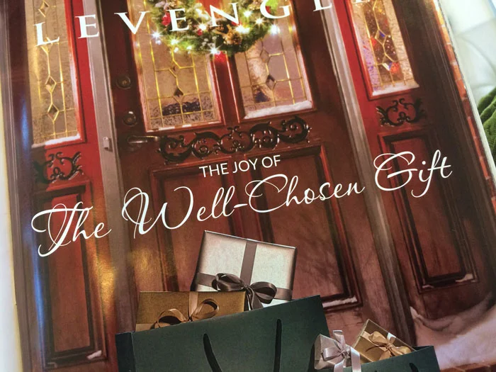 From the Levenger Catalog, Holiday 2014
