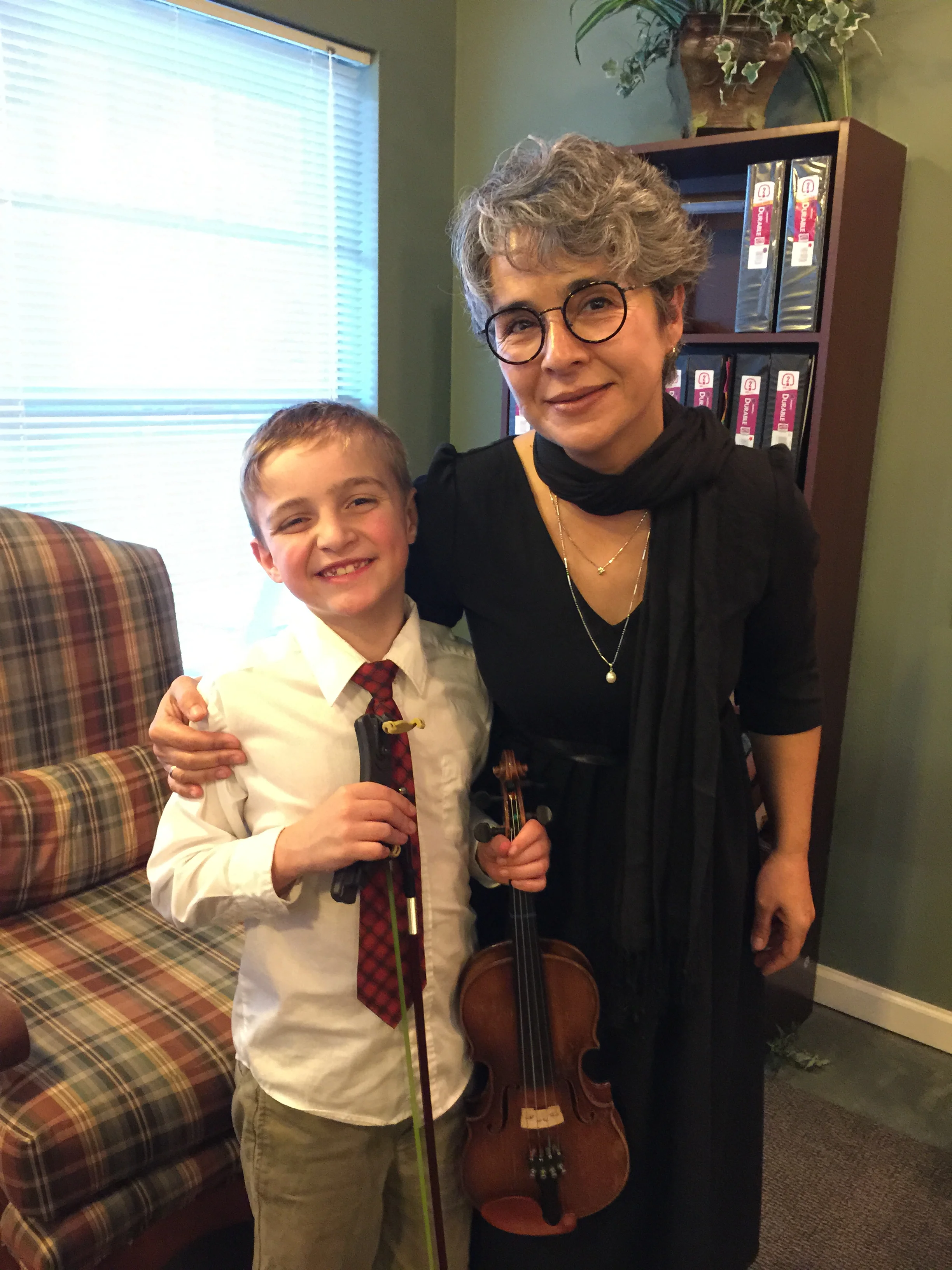 Ms. Petia. at Elliott's recital, december 2015