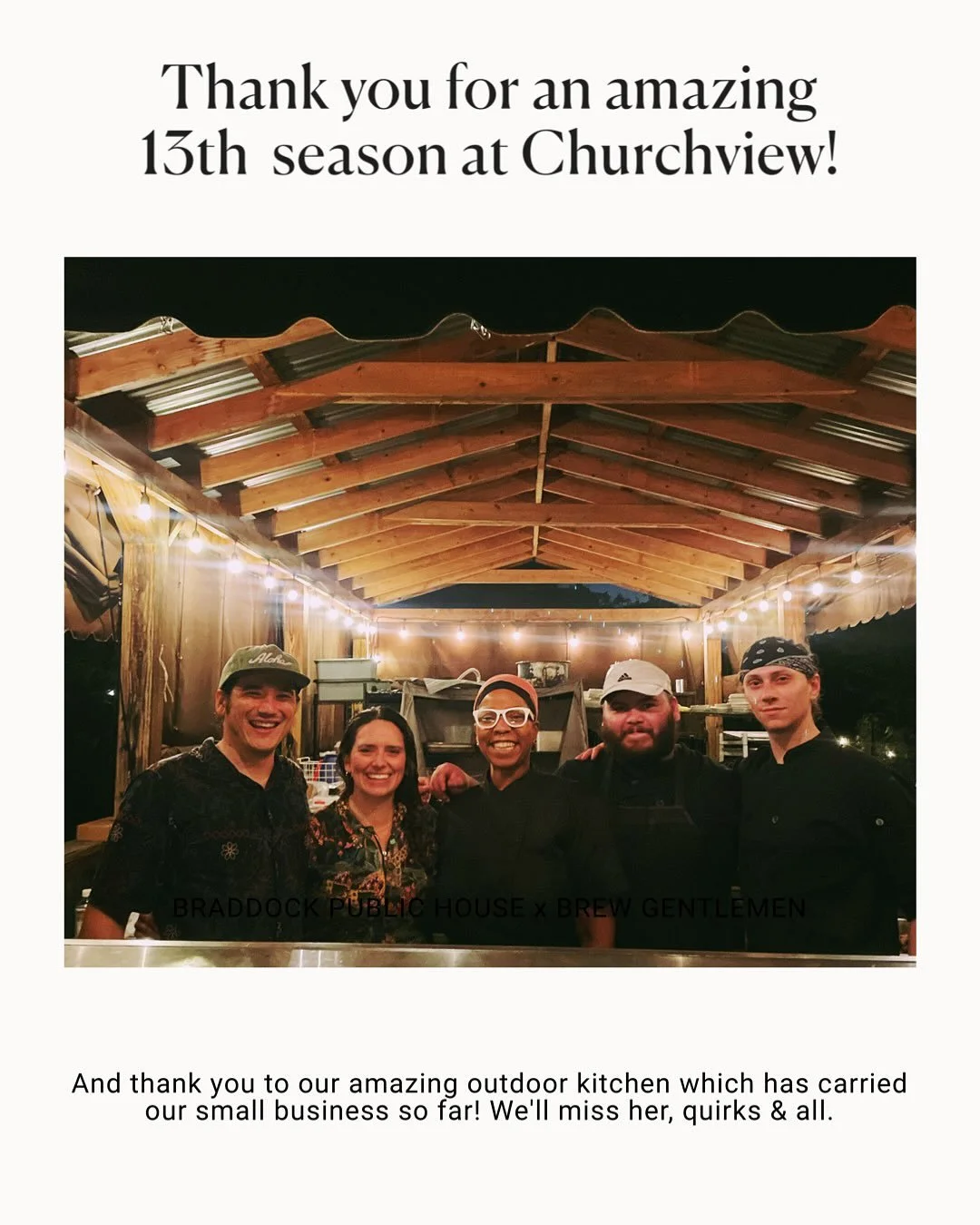 We rounded out the 2025 season with two *truly wonderful* weeknight dinners and we couldn’t be happier about it. While our Sunday Series is our foundation and a way for us to feature some of our closest chef & beverage partners, our Weeknig