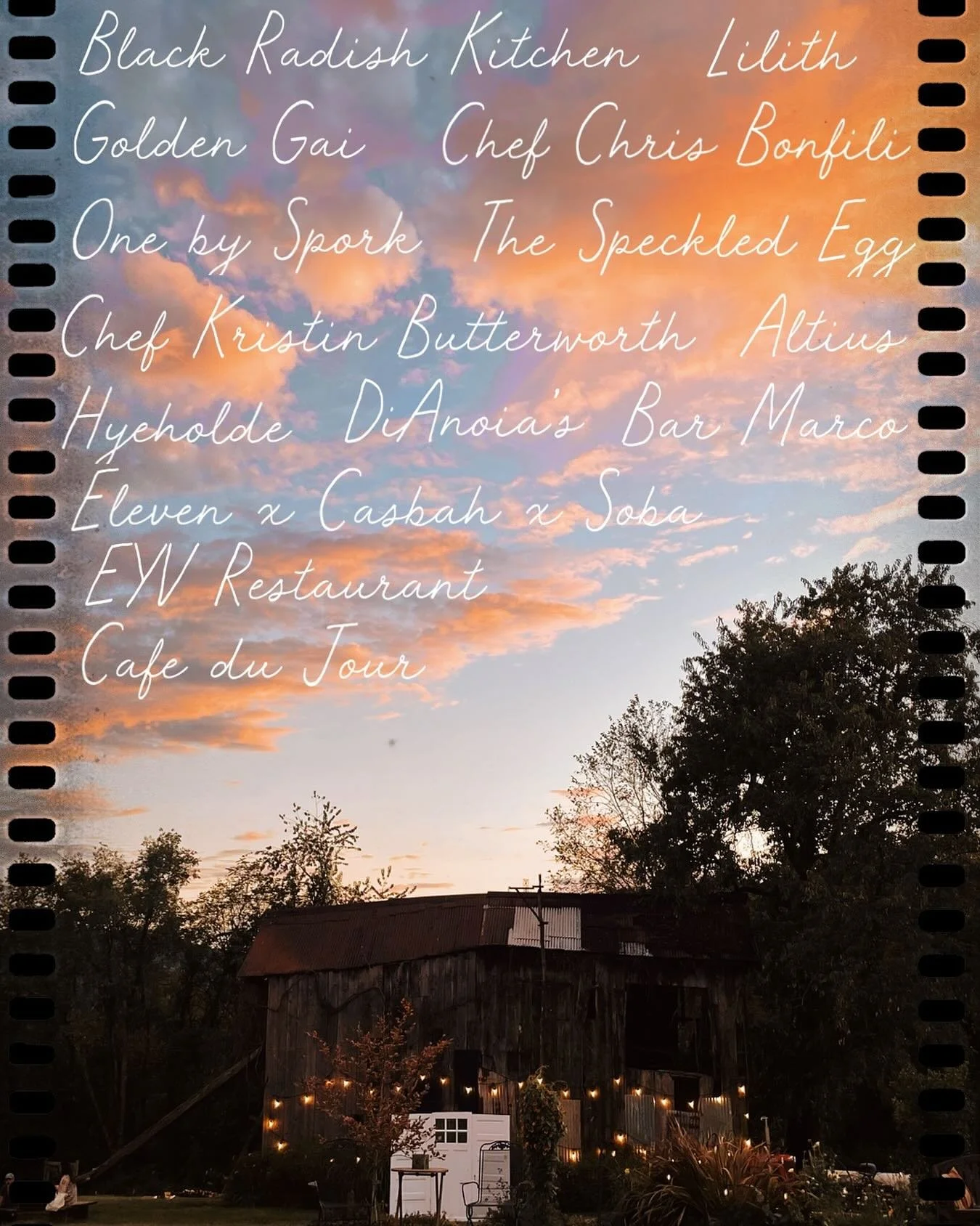 What do all of these incredible chefs & restaurants have in common? Bet you can guess, but we’ll give you the answer on November 7th 👀 
@lilithpgh 
@kabutterworth 
@dianoiaseatery 
@eyv_restaurant 
@cbbonfili @bonfirepgh 
@blackradishpgh