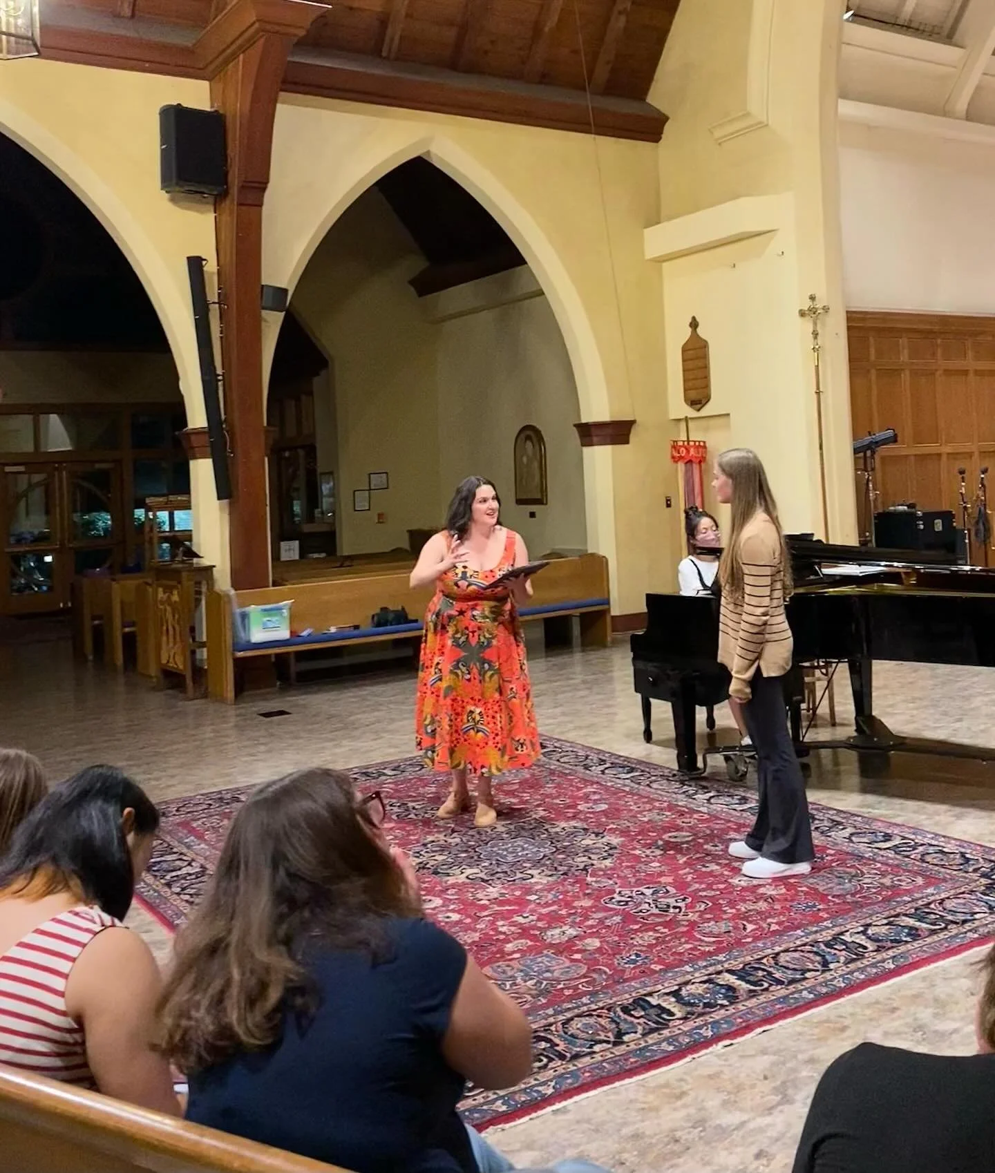 We were SO inspired by our masterclass with soprano Estel&iacute; Gomez last night. She worked with our seniors on their repertoire for the senior recital on Sunday.

Estel&iacute; shared so much wisdom with us, for singing and for life. Our favorite