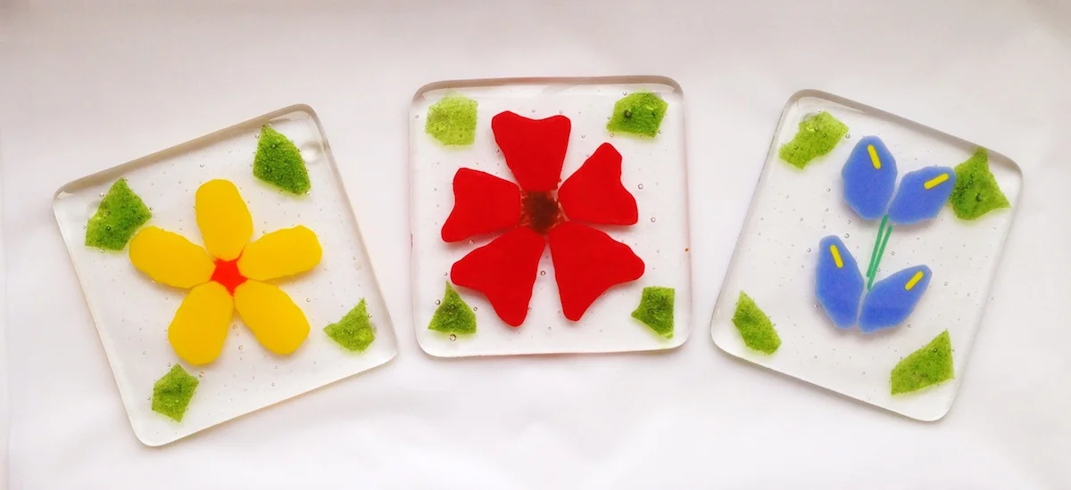 Flower coasters