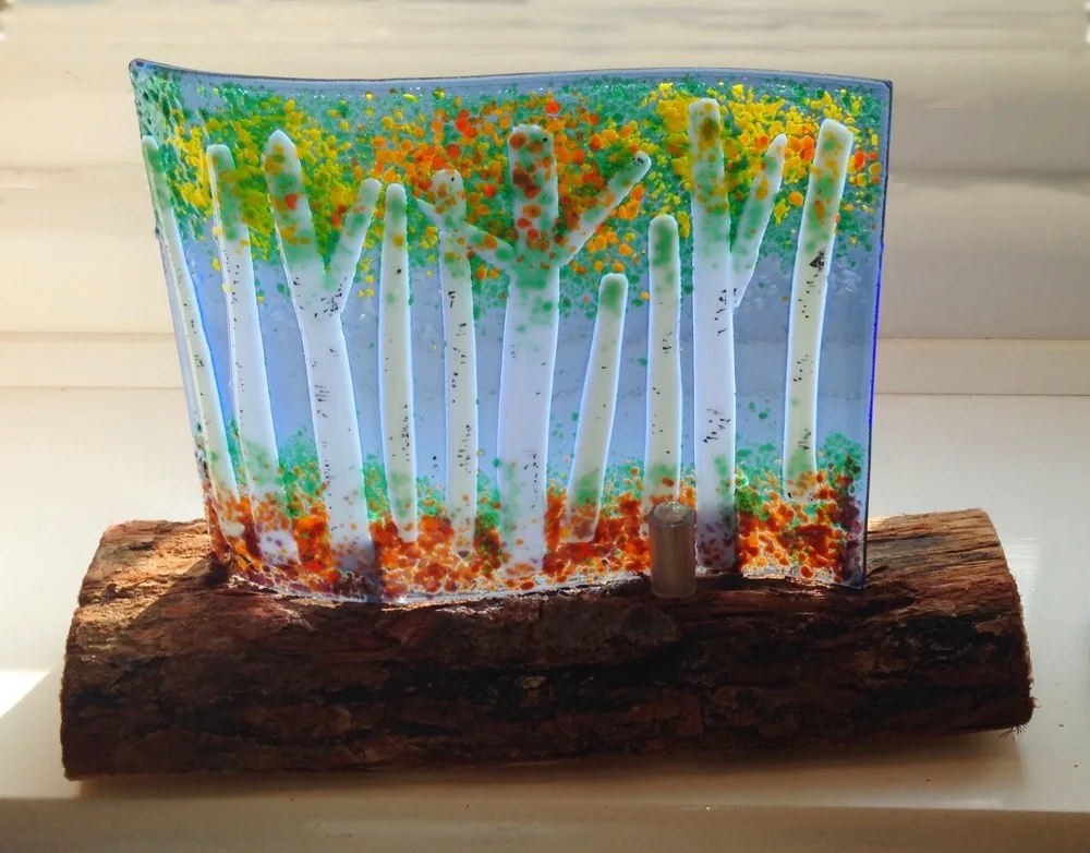 Birch forest wave