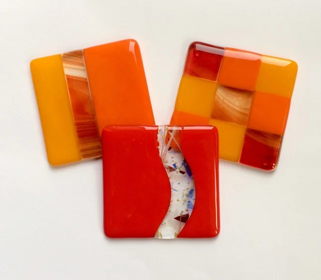 Red and Orange coasters