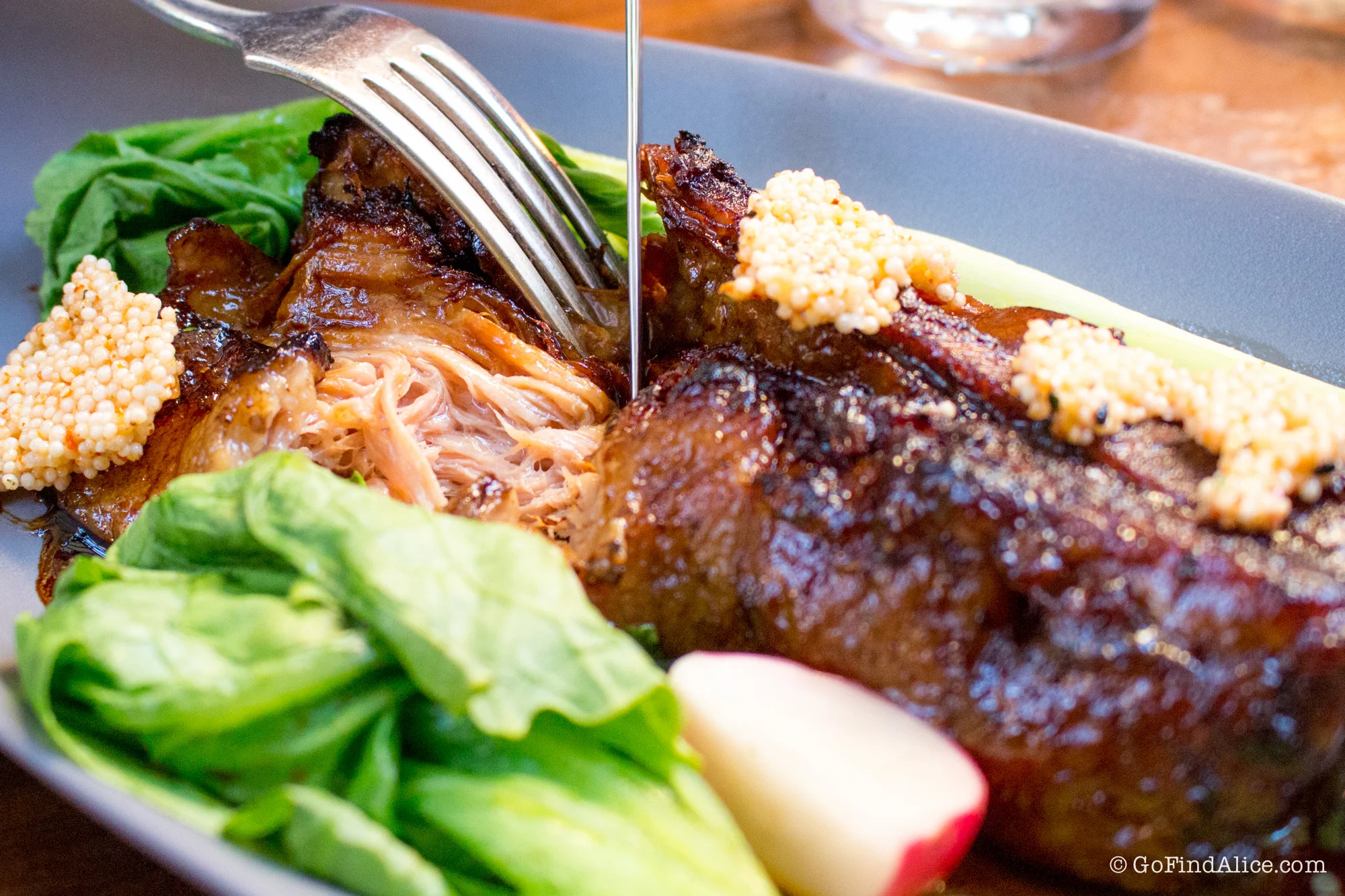 Caramel braised kurobuta pork belly